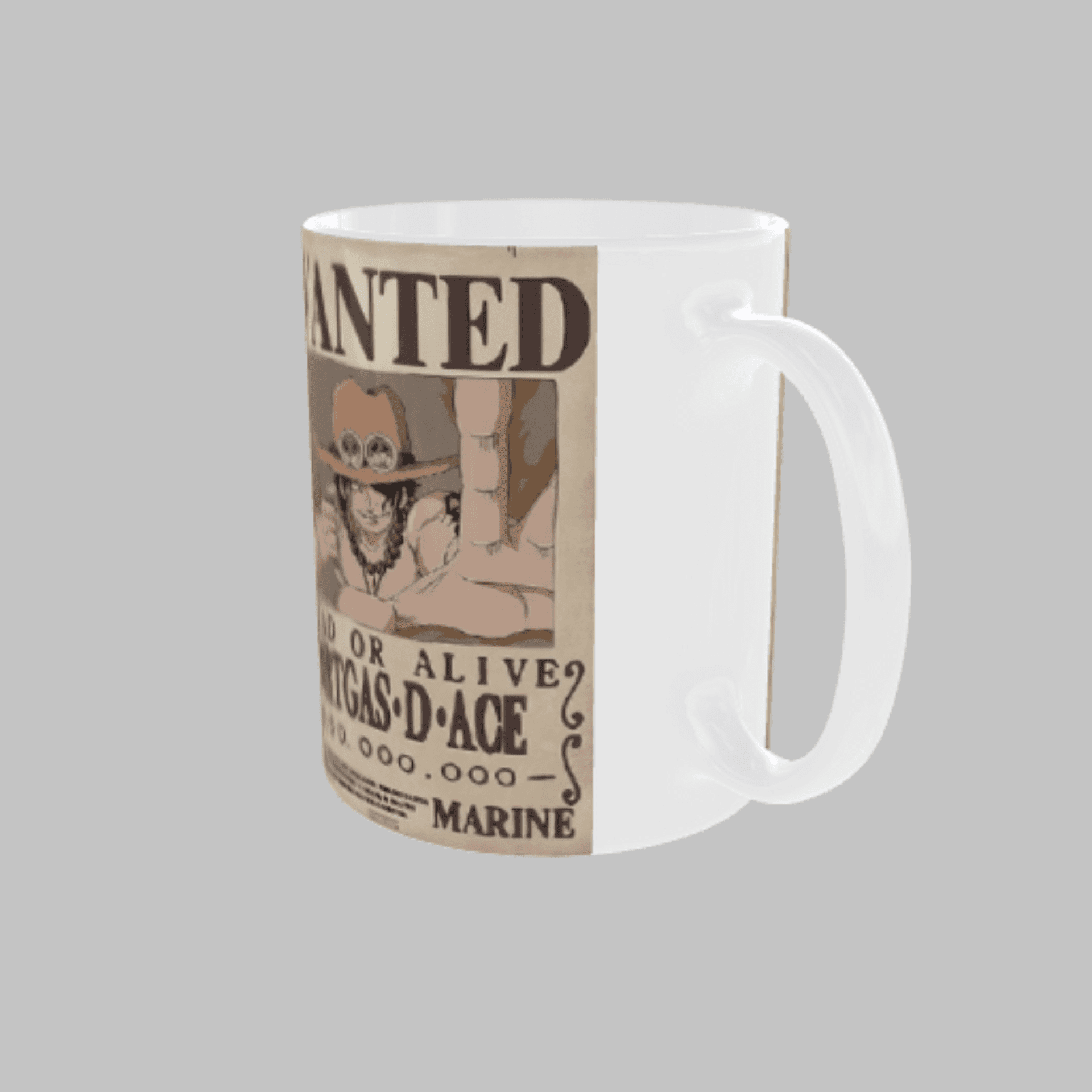 Taza Cartel Wanted – Portgas D. Ace | El Fénix del Fuego - 4