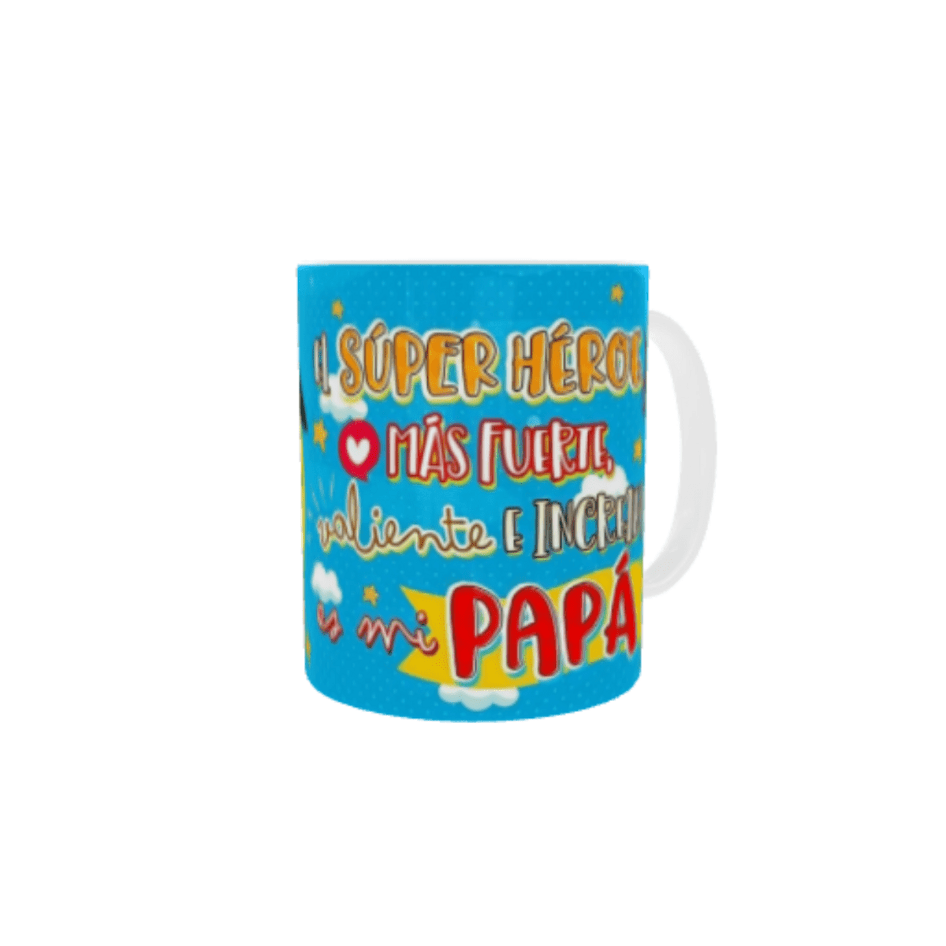 Taza "El superhéroe más fuerte, valiente e increíble es mi papá" – ¡Para el mejo - 4