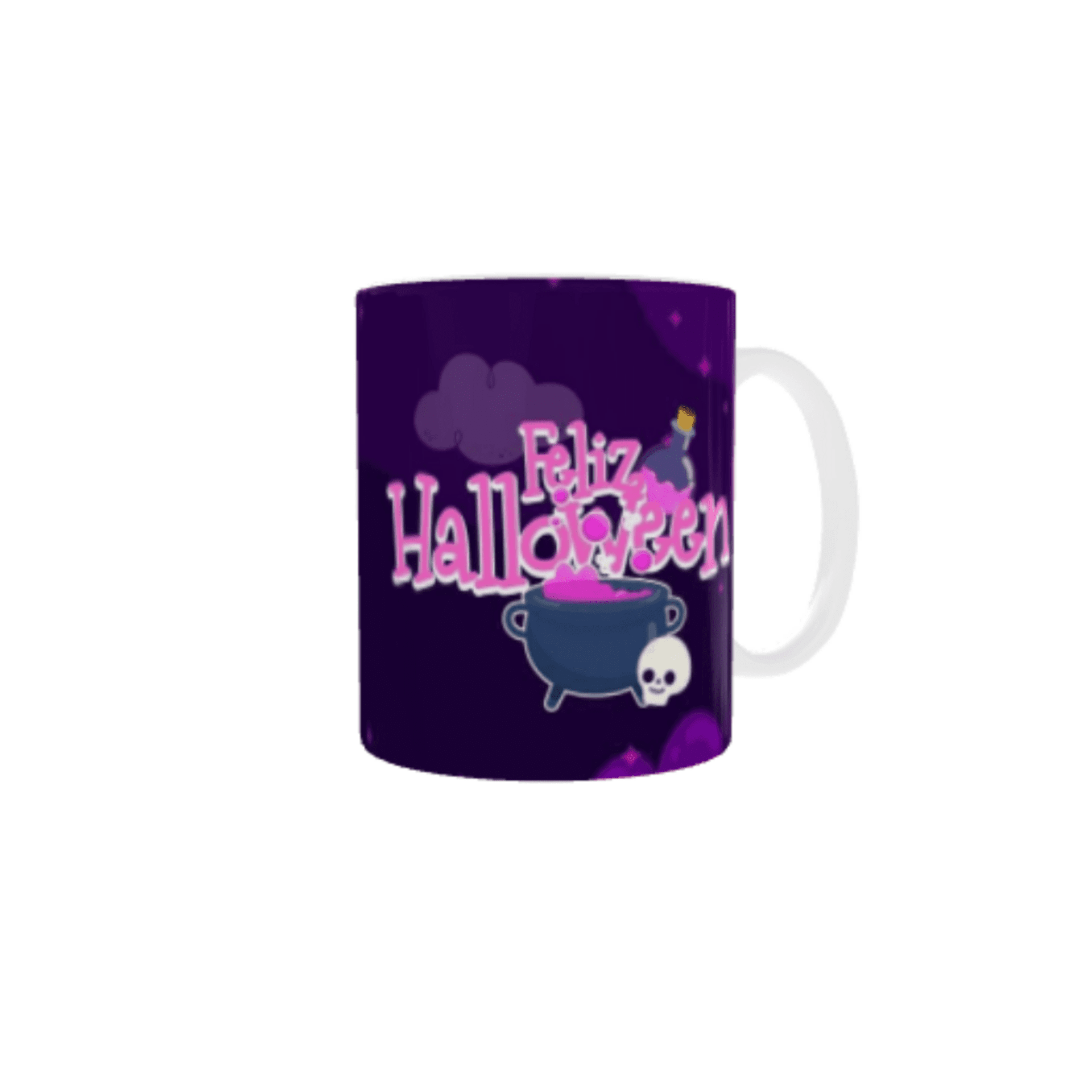 Taza “Feliz Halloween – Brujita y Araña” - 4