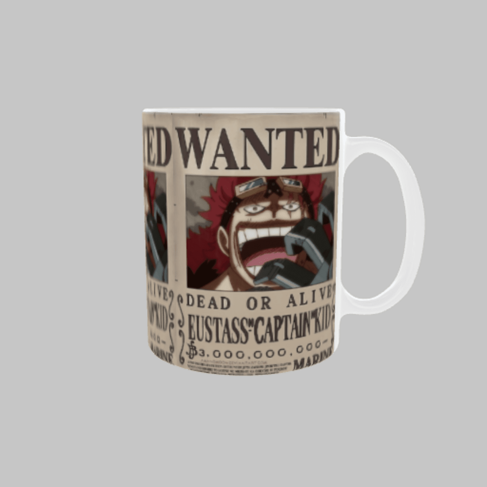 Taza Cartel Wanted Se Busca Eustass Kid – One Piece - 3