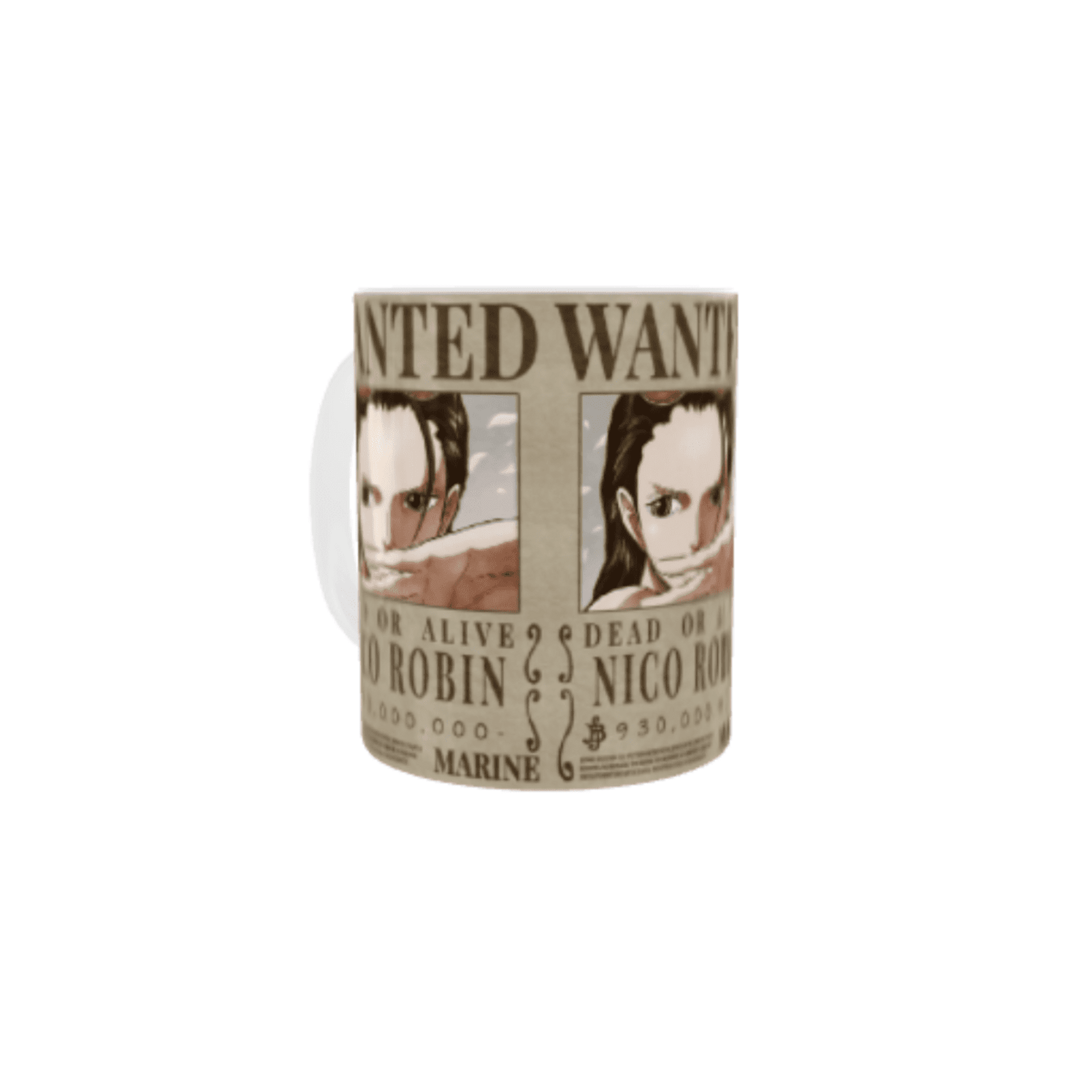 Taza Cartel Wanted Se Busca Nico Robin – One Piece Nueva Recompensa - 2