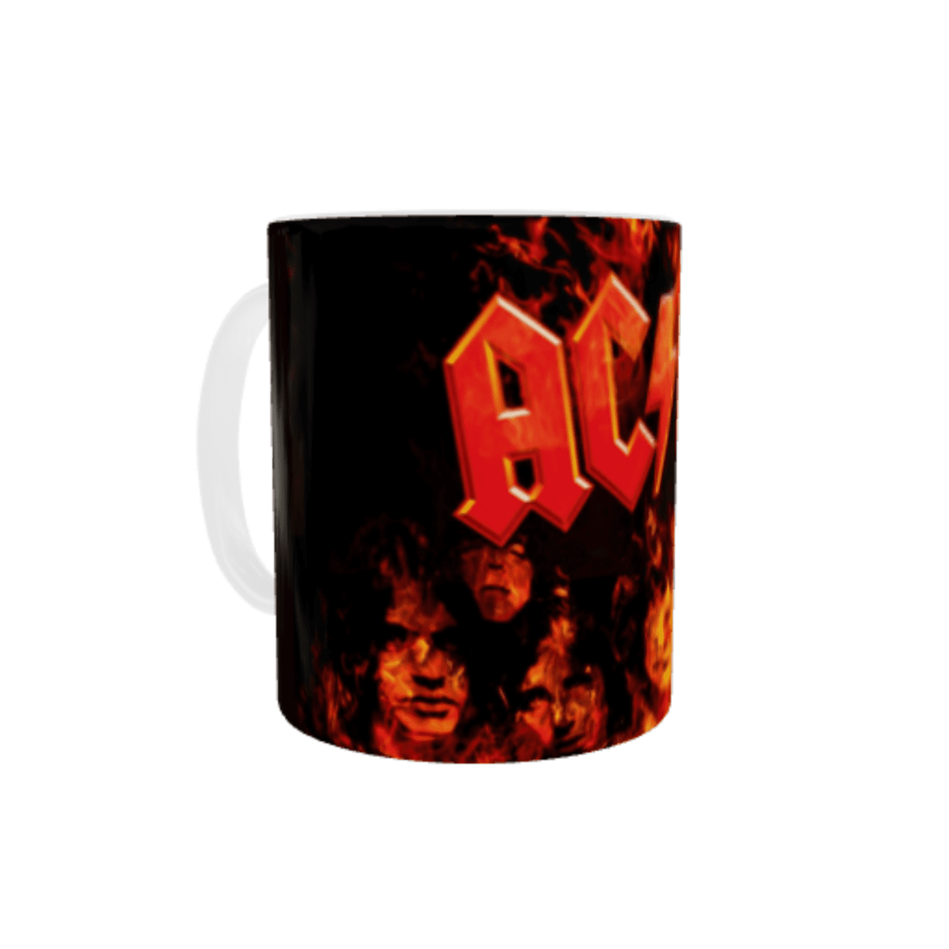 Taza AC/DC Fire – Diseño con llamas - 3