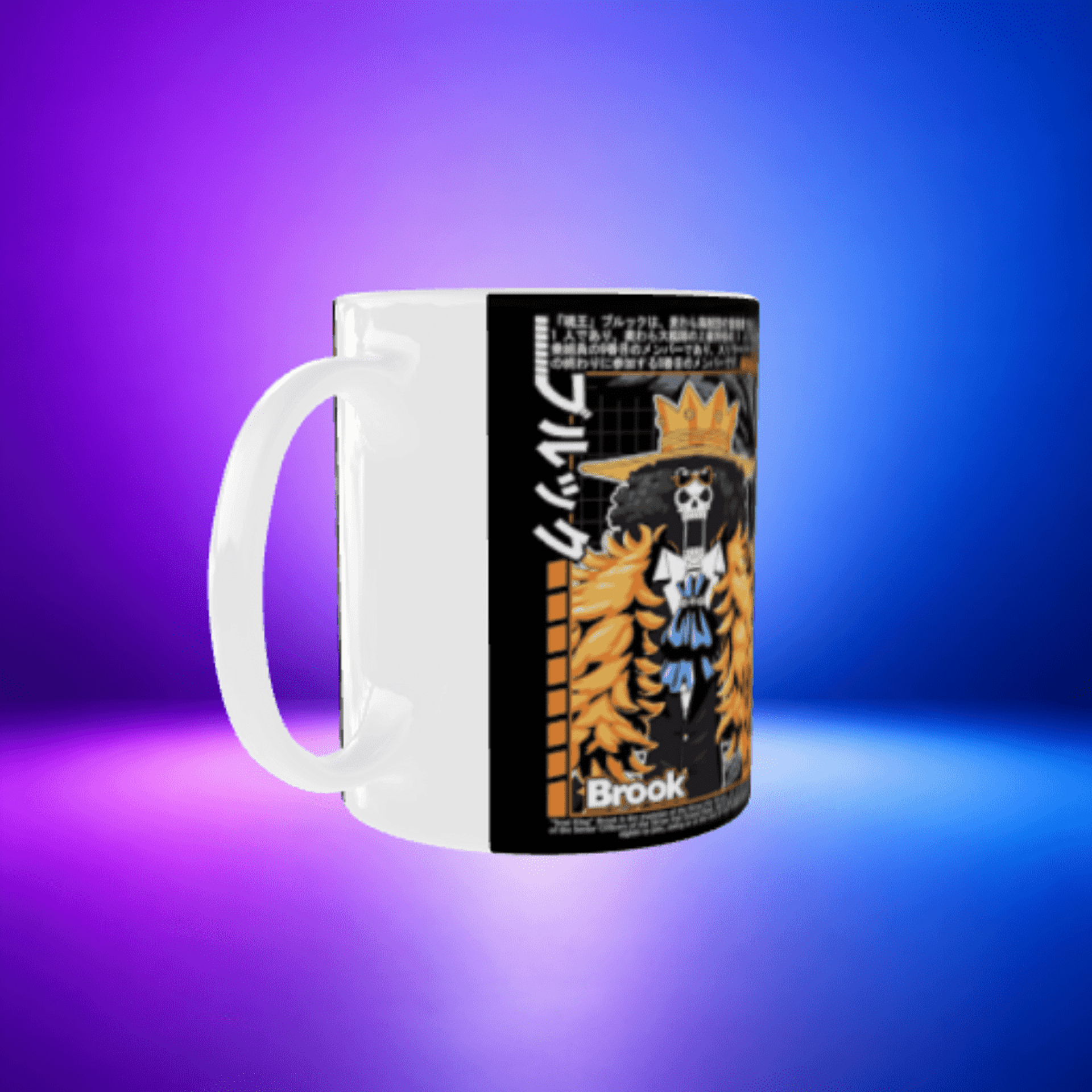 Taza Soul King Brook y Monkey D. Luffy One Piece - 5