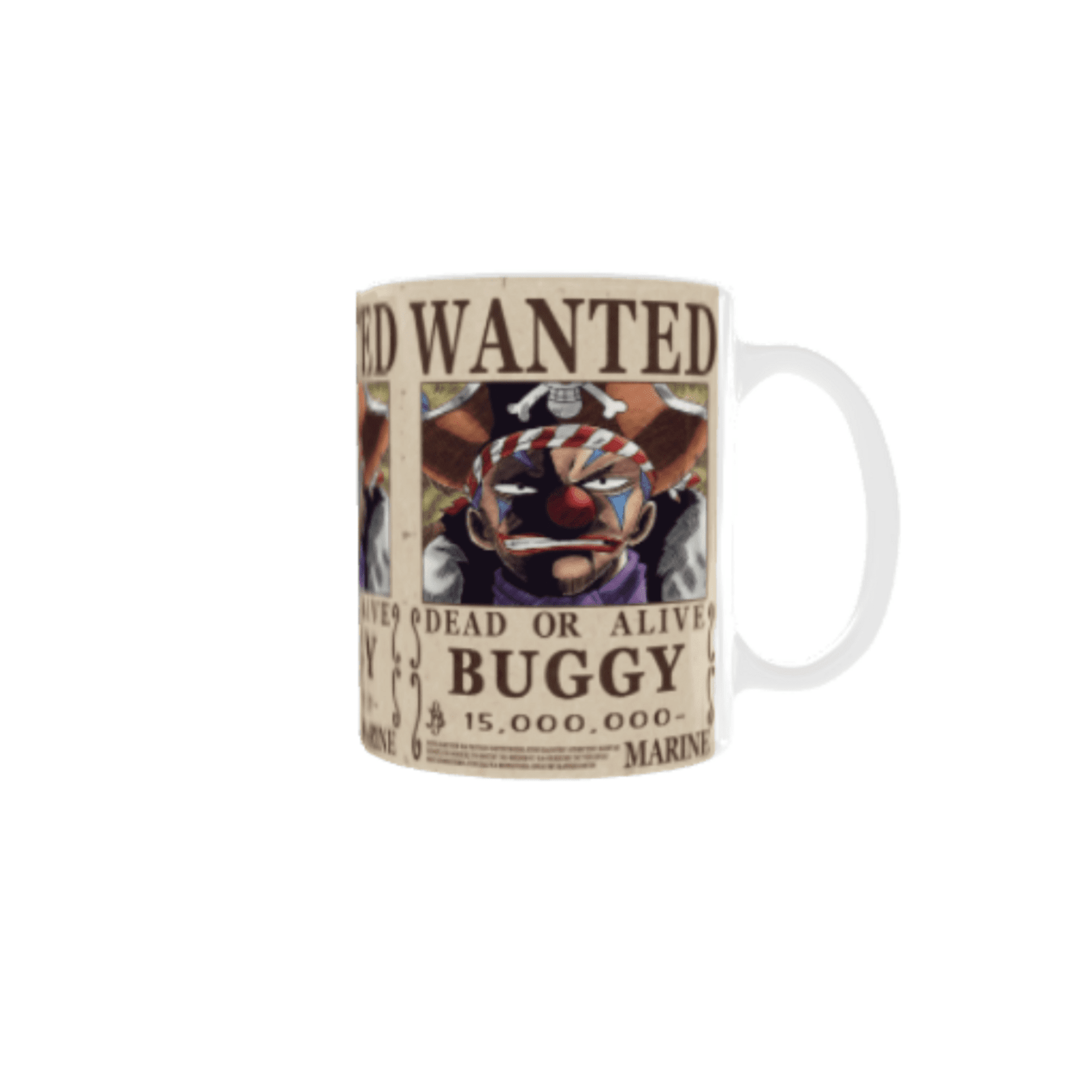 Taza “Cartel Wanted – Se Busca Buggy” – One Piece - 5