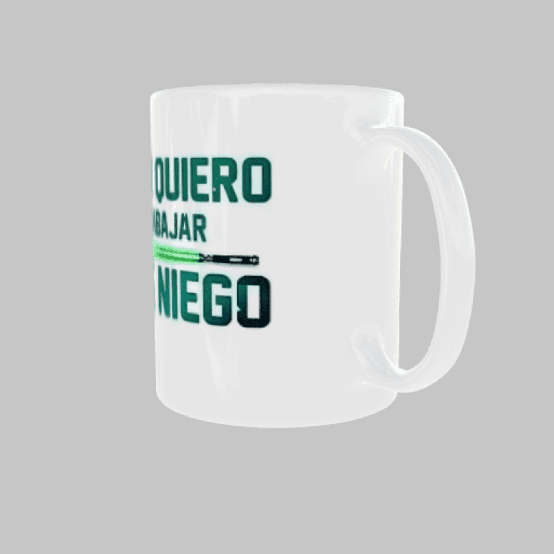 Taza “Café quiero, si no a trabajar me niego” - 6