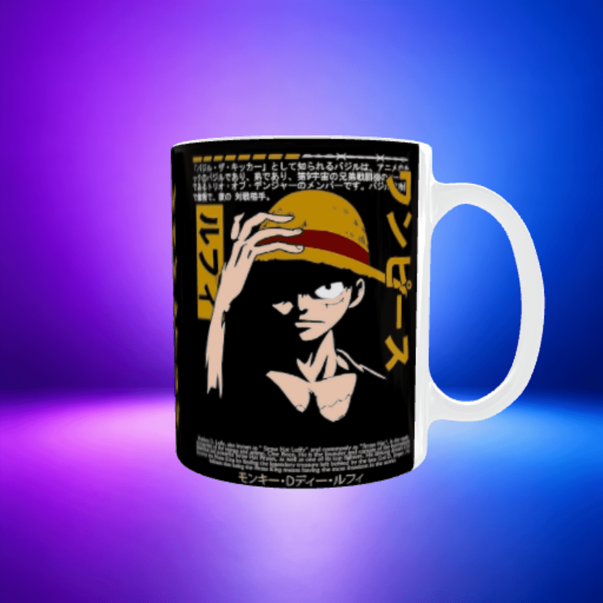 Taza Monkey D. Luffy sombrero de paja One Piece - 2