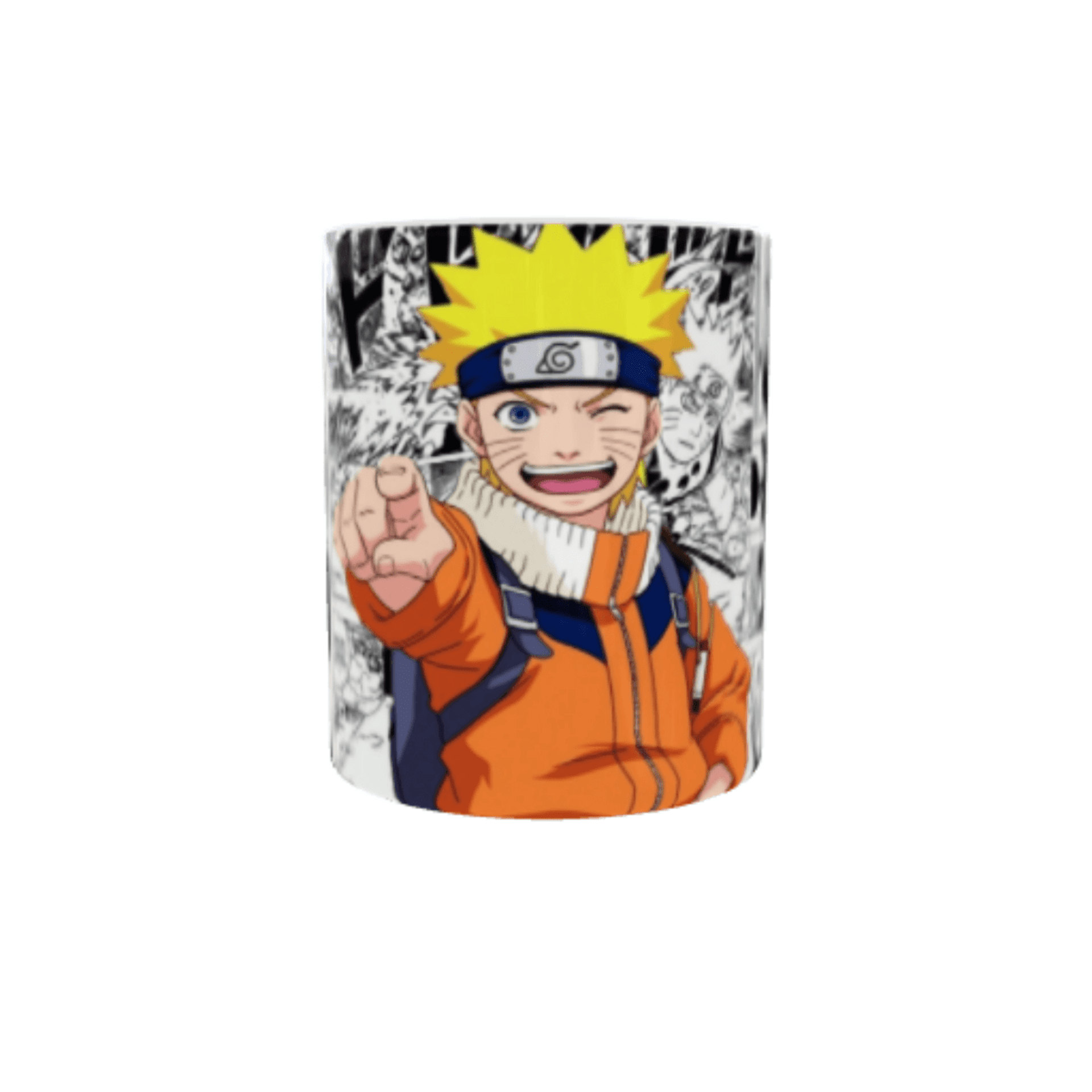 Taza Naruto | Diseño Manga Blanco y Negro - 1