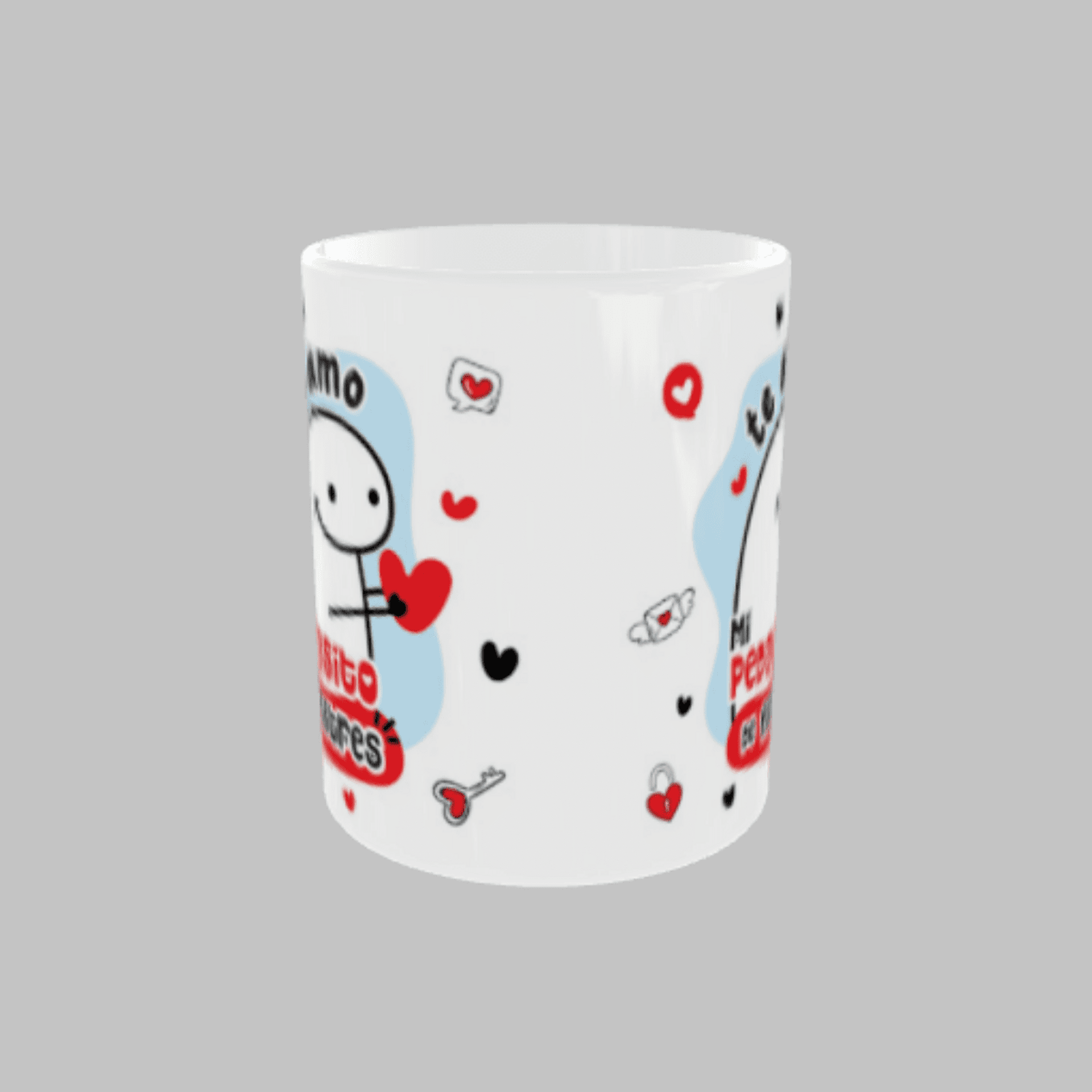 Taza Flork “Te amo mi pedasito de estrés” – Regalo divertido - 3