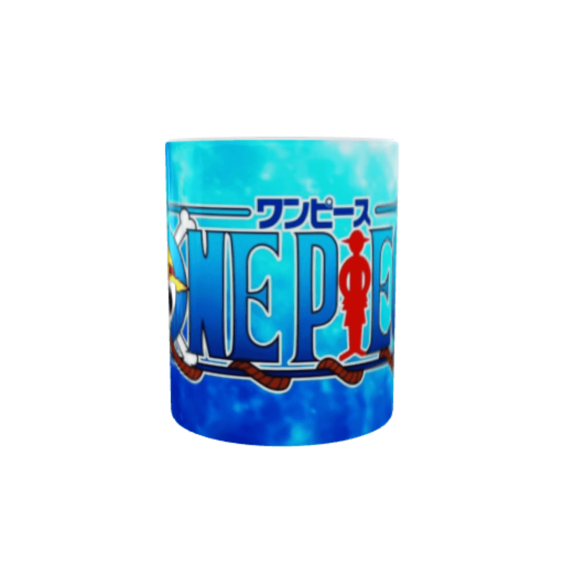 Taza Logo One Piece Fondo Azul - 3