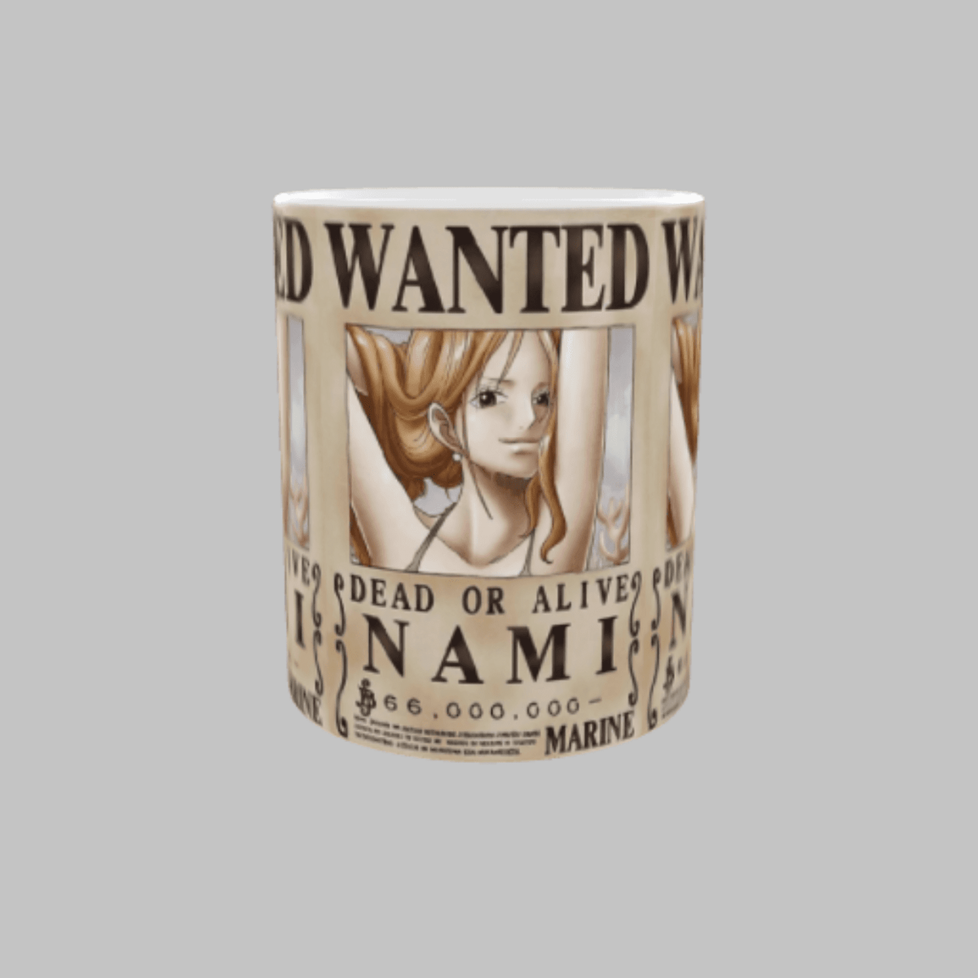 Taza “Wanted Nami” – One Piece | Cartel de Se Busca con Estilo Pirata - 2
