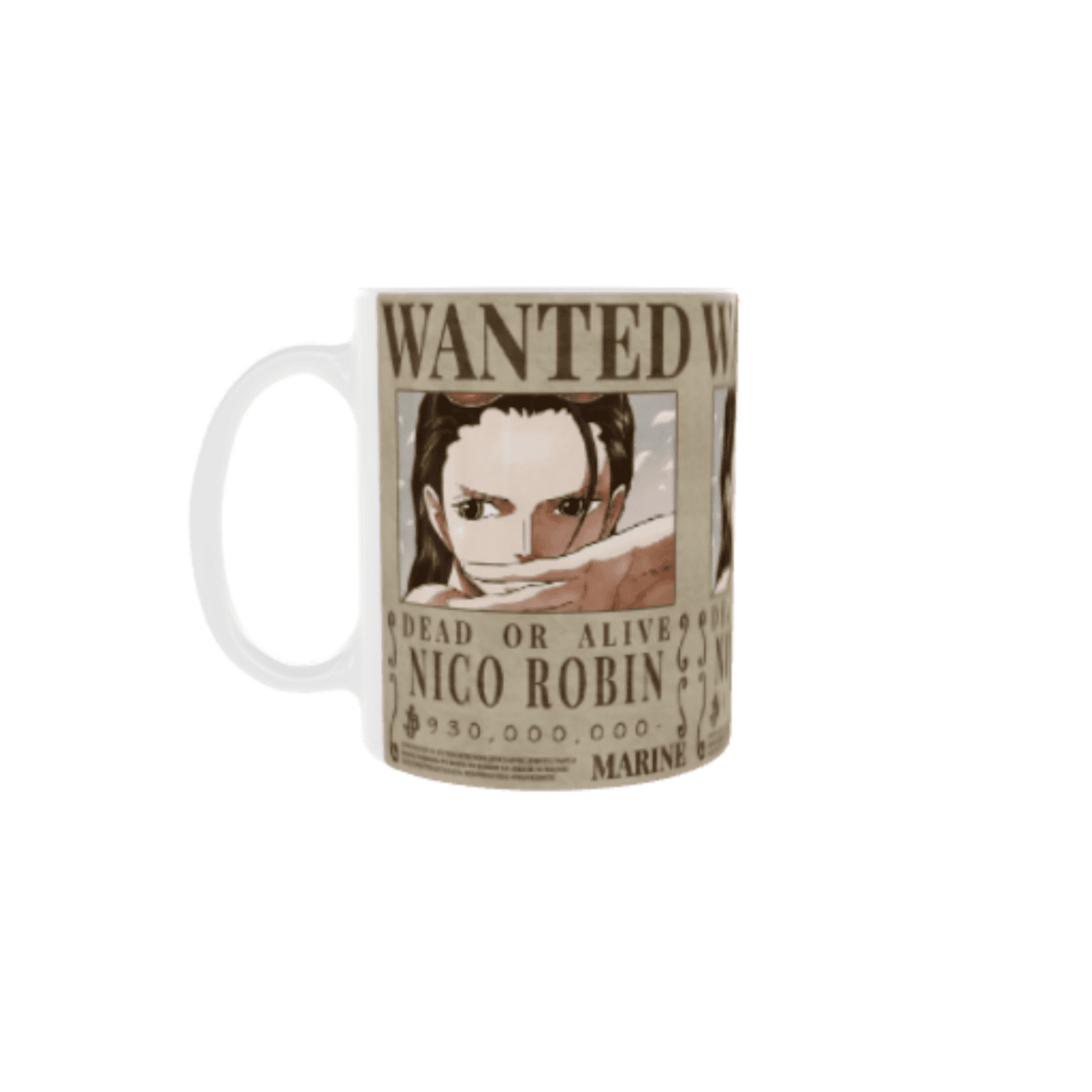 Taza Cartel Wanted Se Busca Nico Robin – One Piece Nueva Recompensa - 1