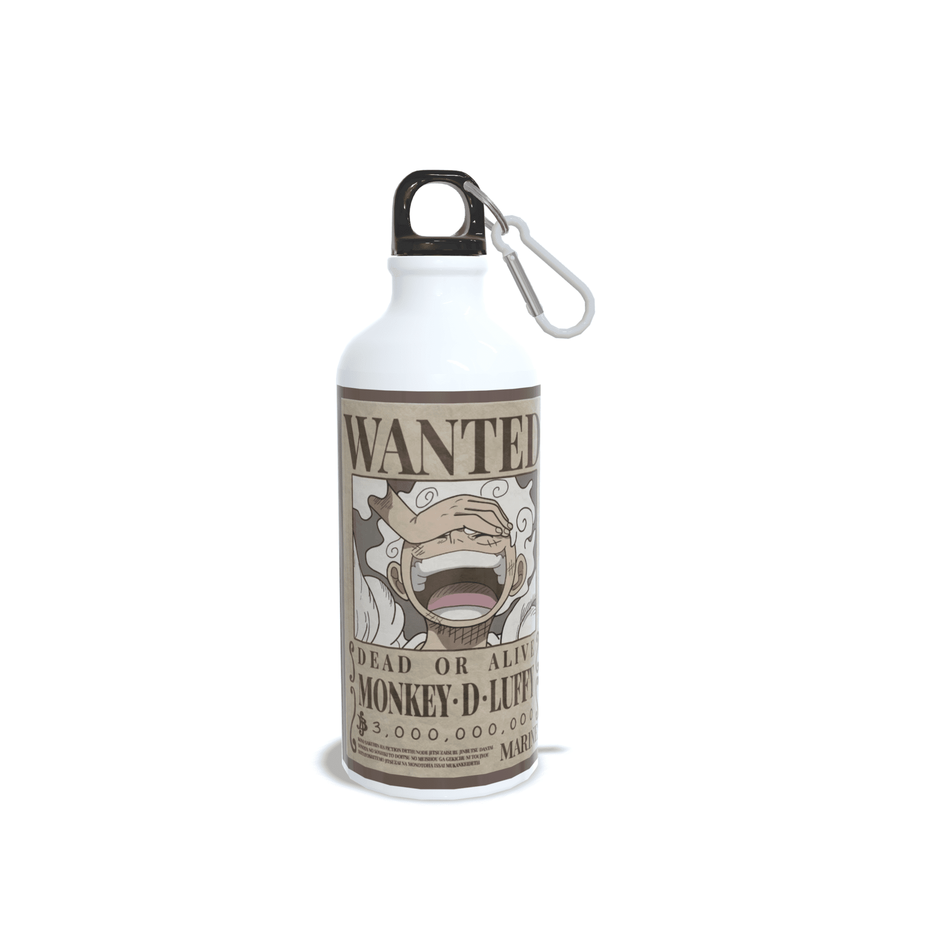 Botella De Aluminio Cartel Wanted Monkey D. Luffy Gear Five One Piece - 1