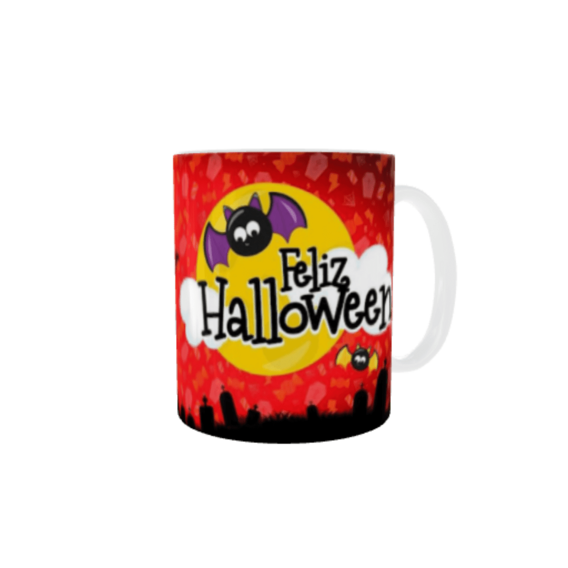 Taza "Feliz Halloween con Sabor a Café de Vampiro" – Terroríficamente Deliciosa - 4