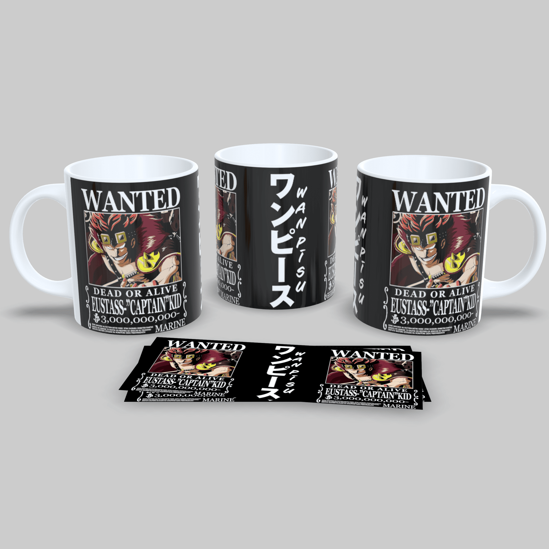 Taza Wanted Eustass Captain Kid | One Piece - 1