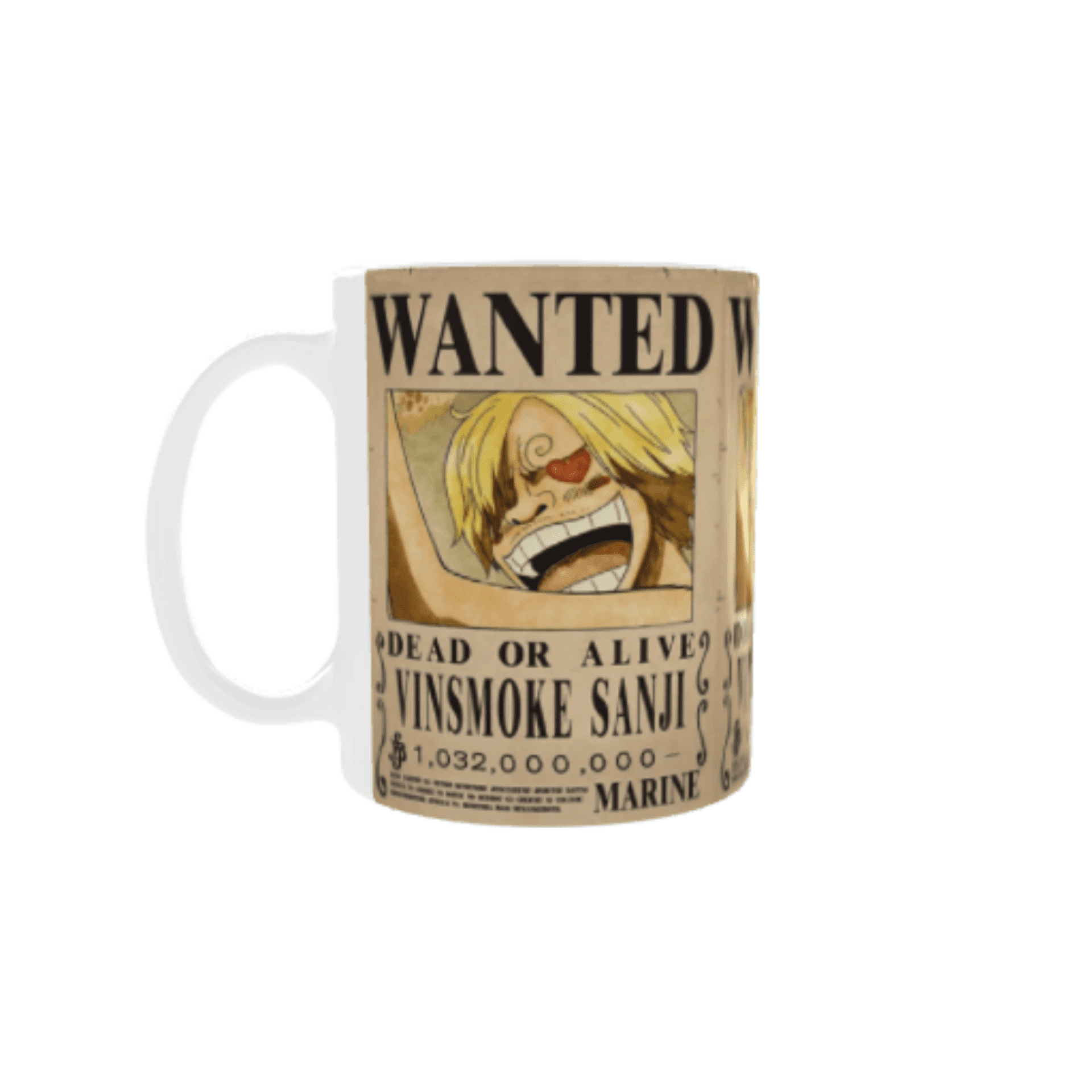 Taza “Wanted Se Busca Vinsmoke Sanji” – One Piece Nueva Recompensa - 1