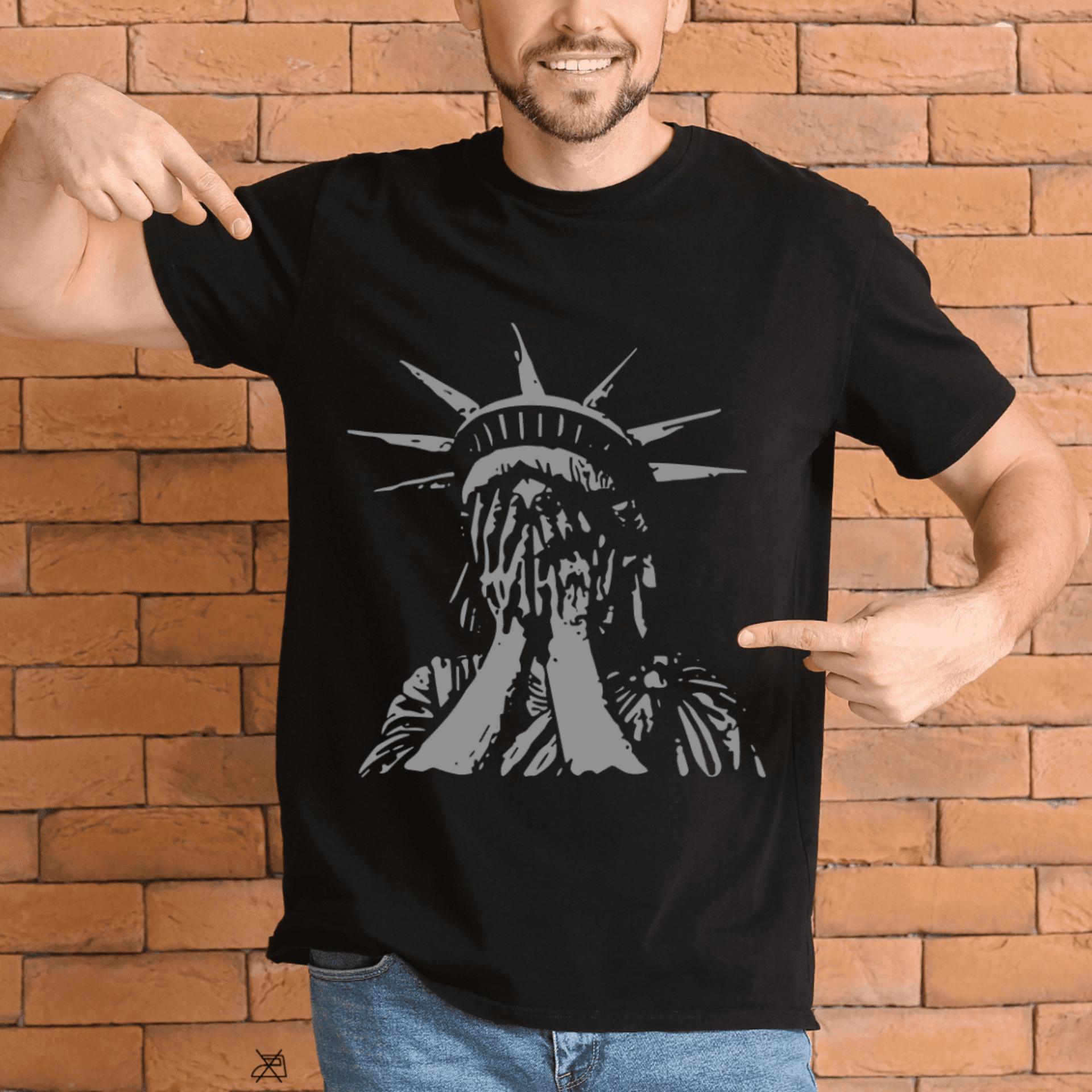 Camiseta Estatua Libertad Streetwear 100% Algodón | Diseño Urbano Minimalista | - 2