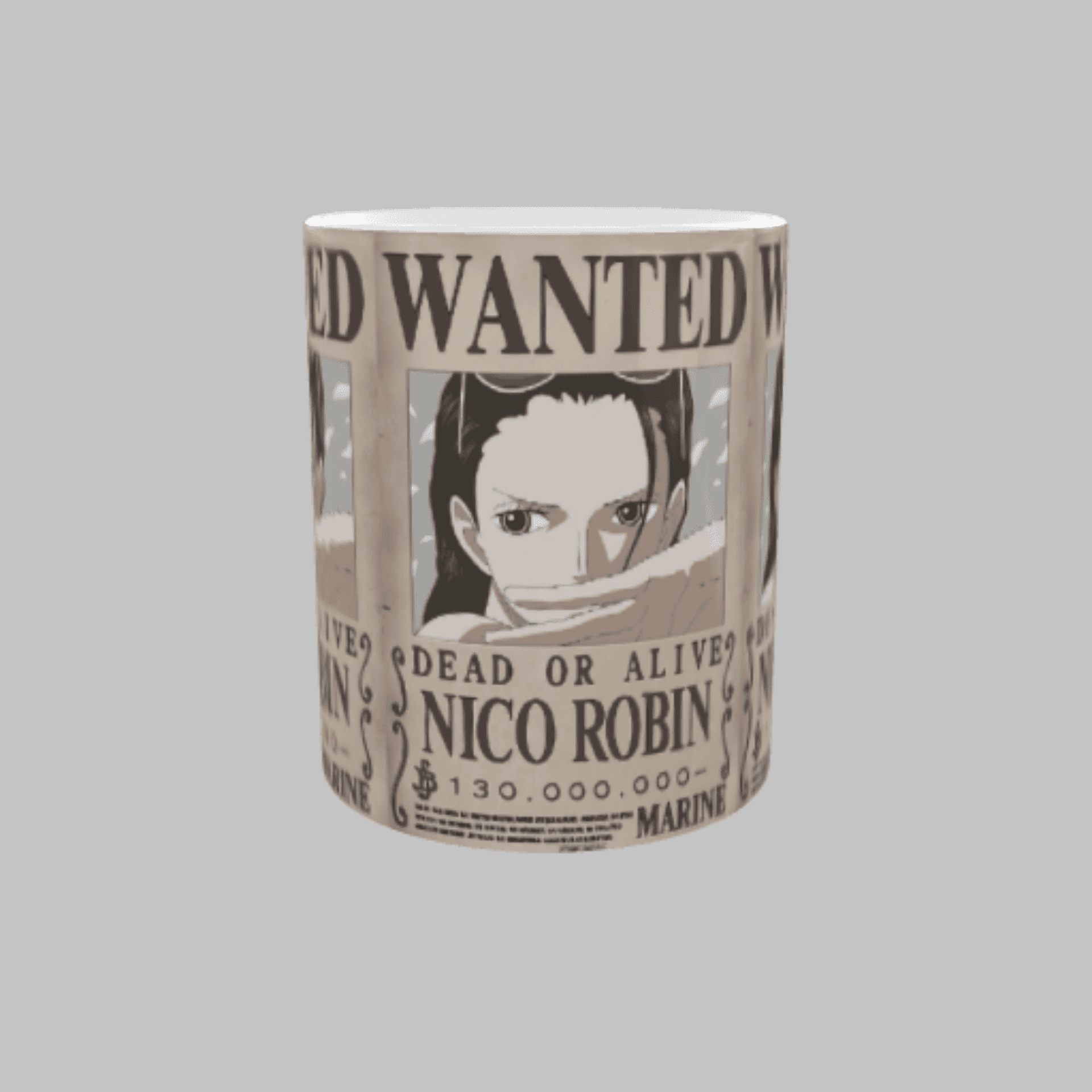 Taza Cartel Wanted Se Busca Nico Robin – One Piece - 2