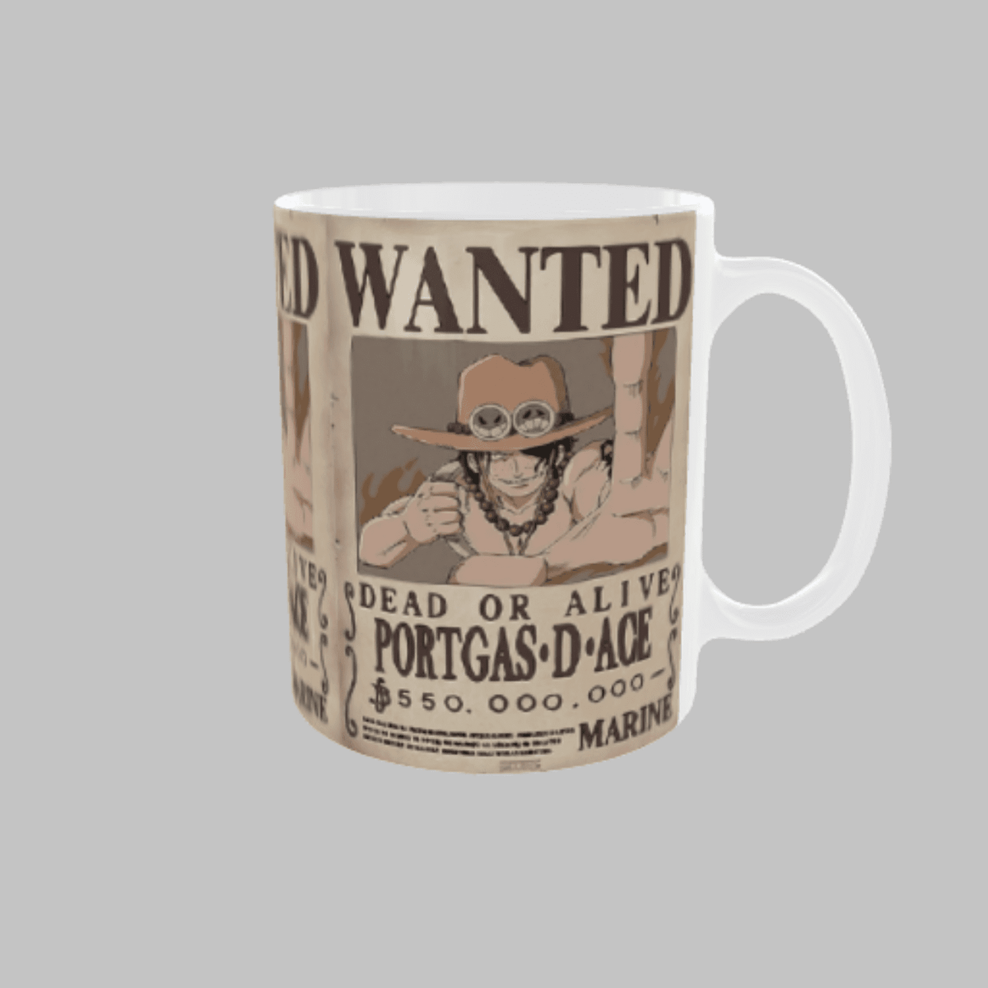 Taza Cartel Wanted – Portgas D. Ace | El Fénix del Fuego - 3