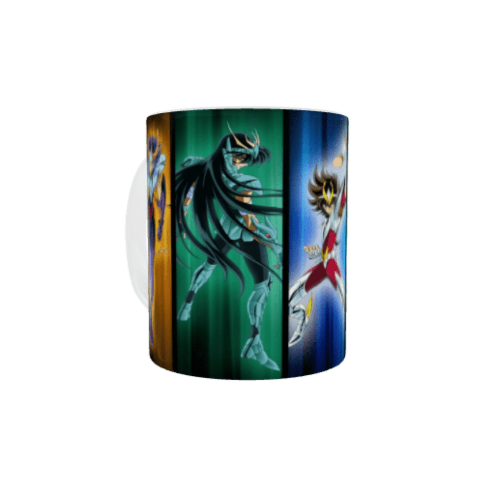 Taza Cerámica Caballeros del Zodiaco – Pegaso, Hyoga, Shiryu, Ikki y Shun - 5