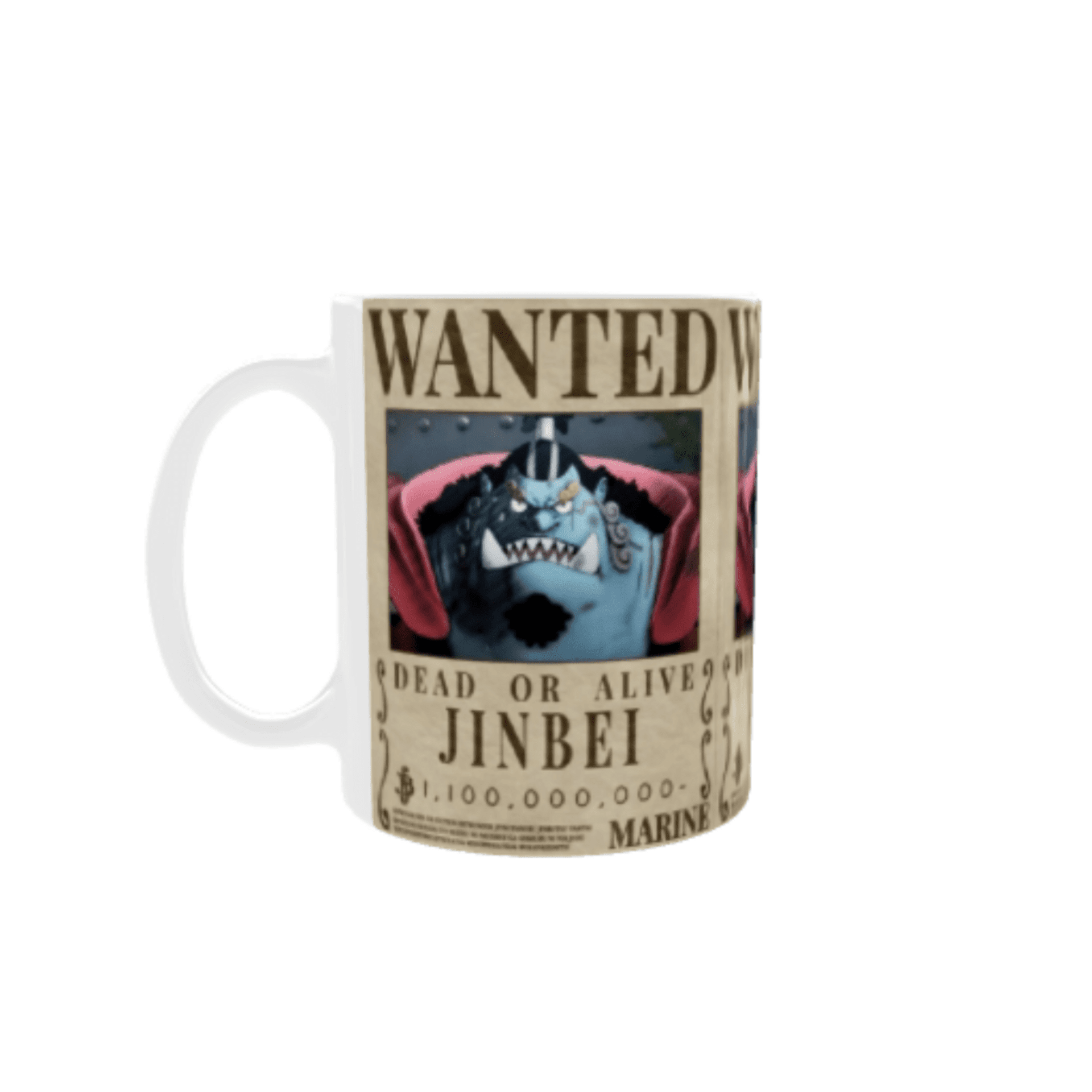 Taza “Wanted Jinbe” – One Piece | Cartel de Se Busca del Caballero del Mar - 4