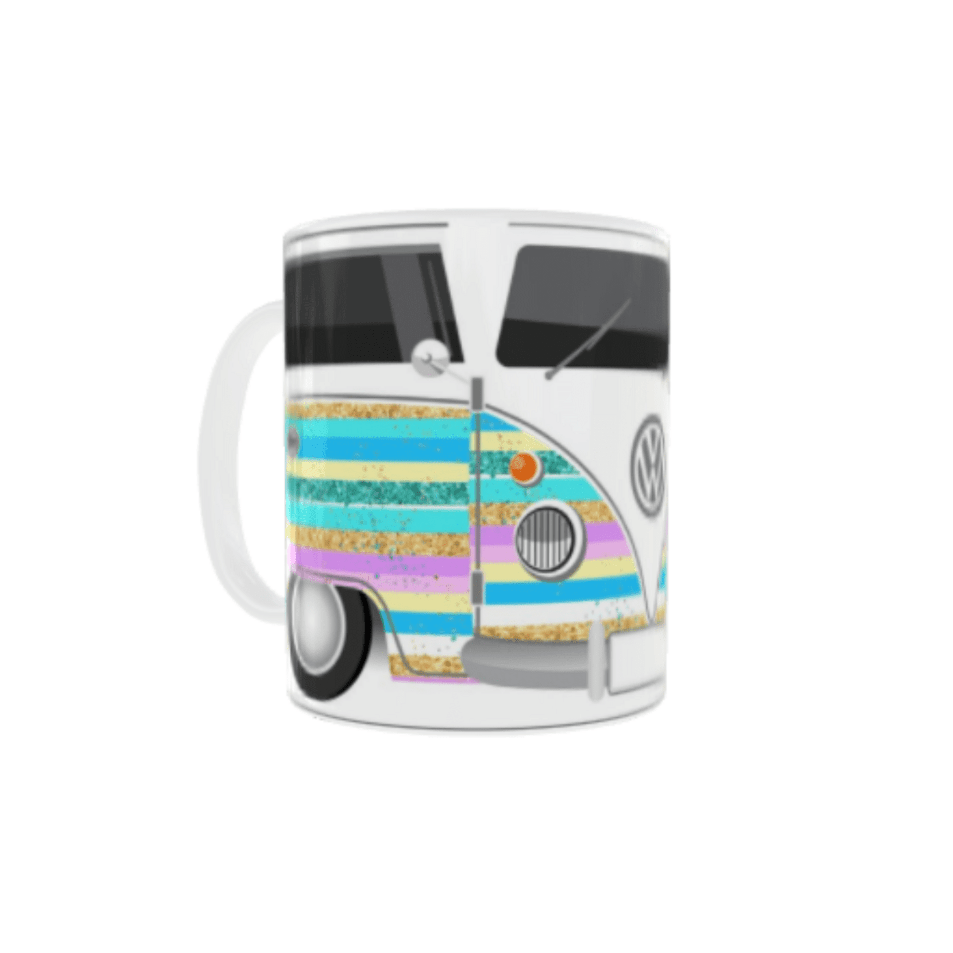 Taza Furgoneta Volkswagen Hippie Multicolor VW - 5