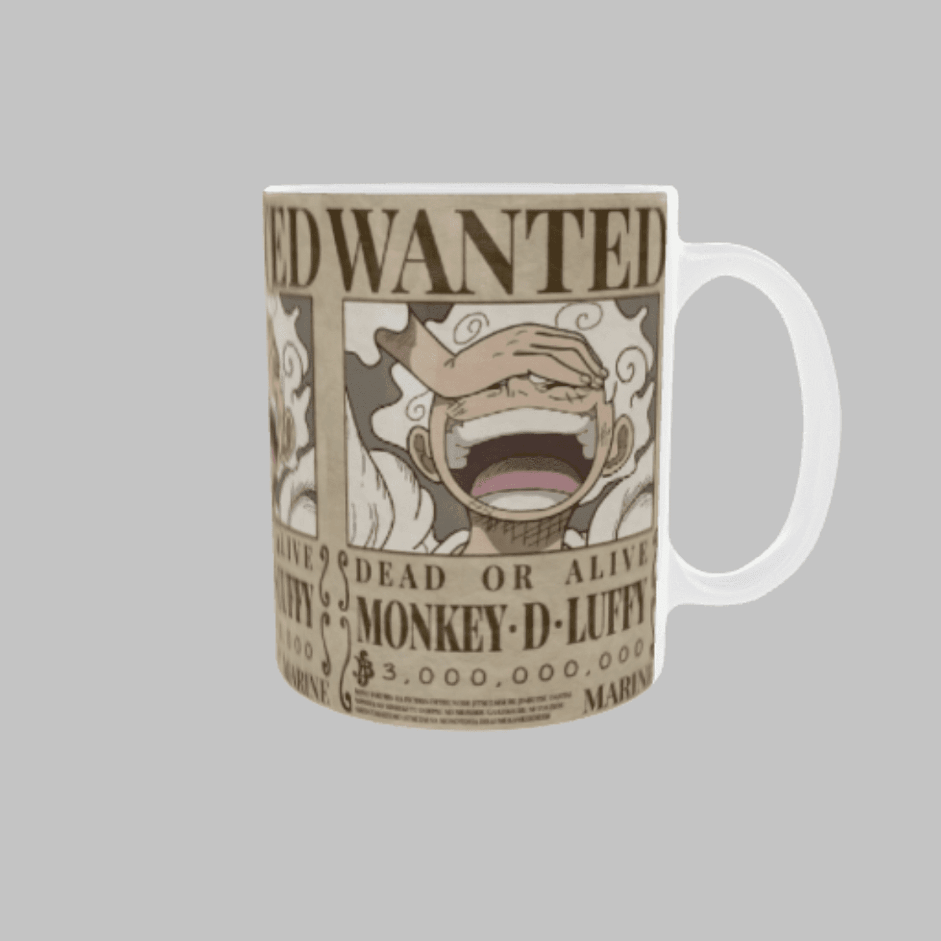 Taza Cartel Wanted – Monkey D. Luffy Gear 5 | ¡El Dios del Despertar! - 3