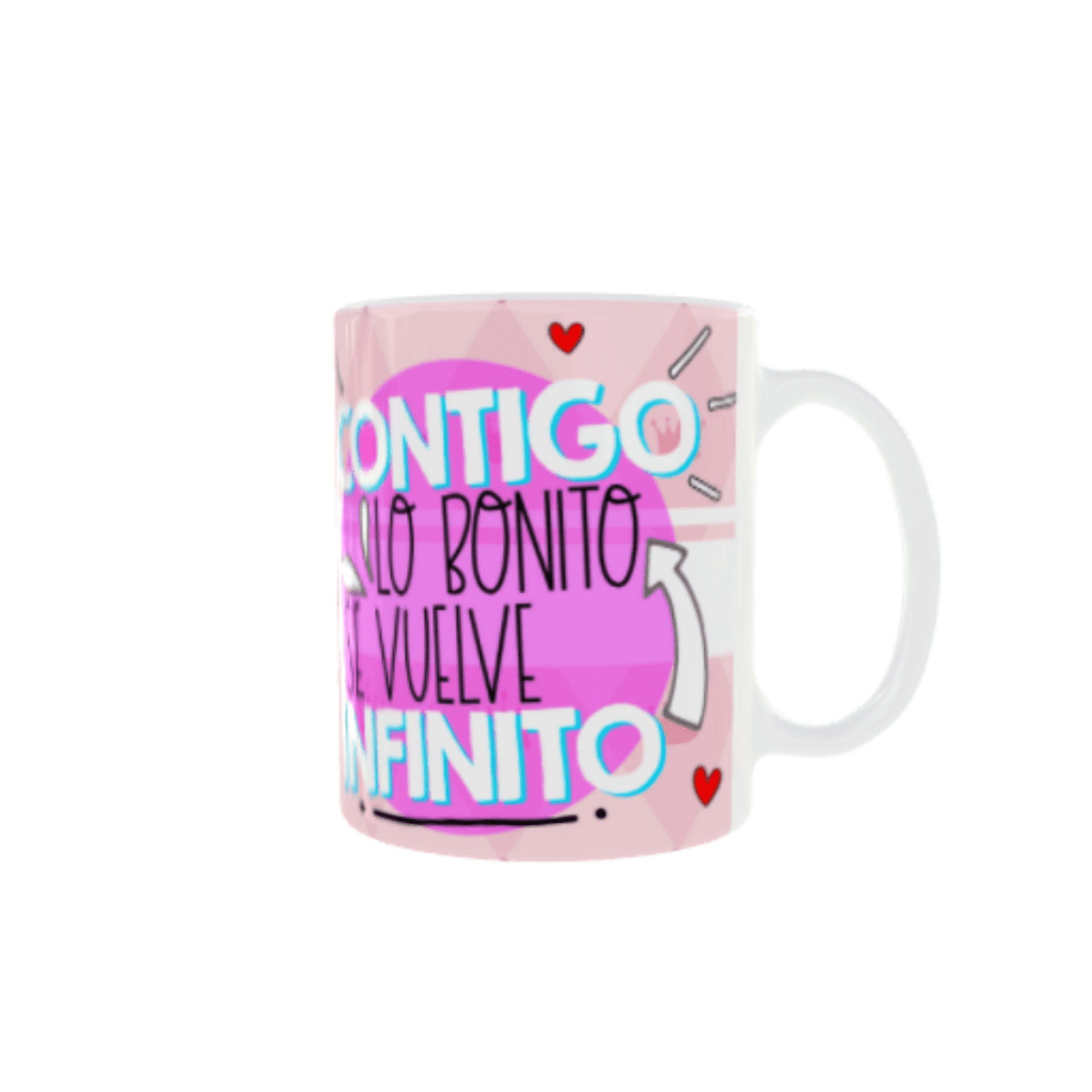 Taza Contigo lo bonito se vuelve Infinito Aurora y el Príncipe - 2