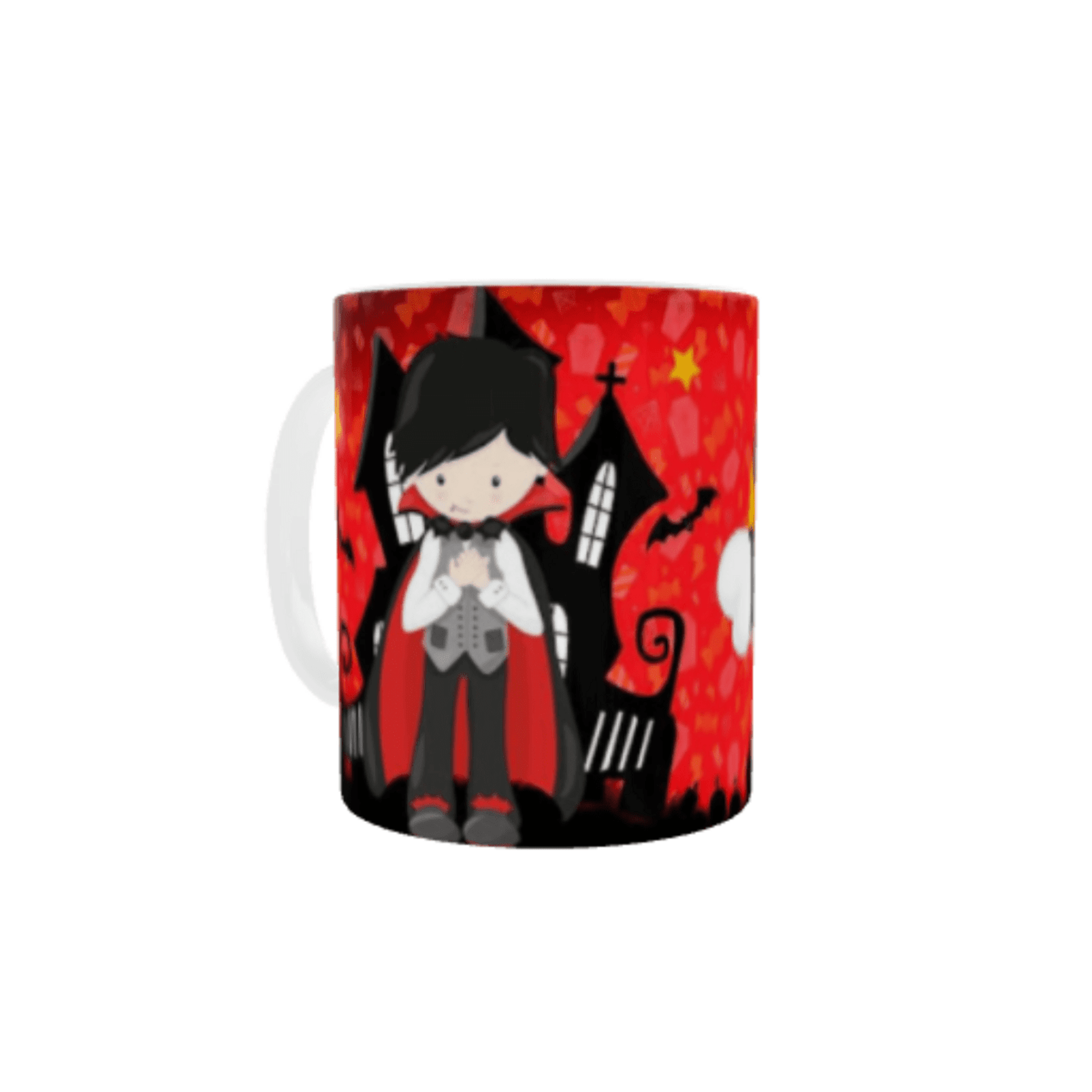 Taza "Feliz Halloween con Sabor a Café de Vampiro" – Terroríficamente Deliciosa - 2