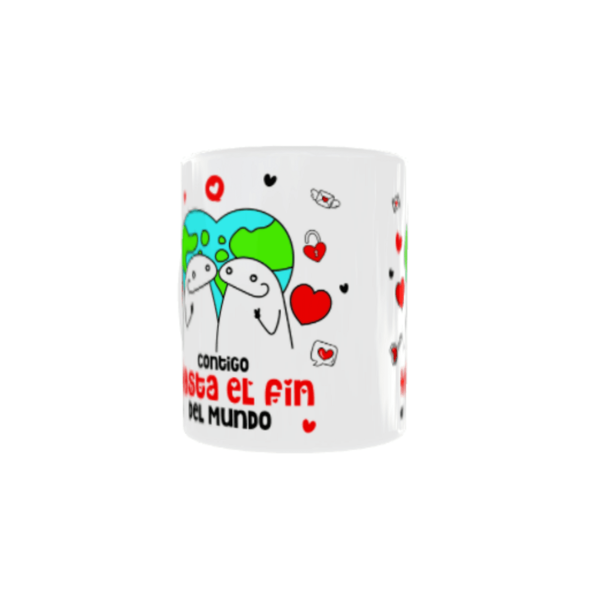 Taza Flork “Contigo Hasta el Fin del Mundo” – Amor en Clave de Meme - 5