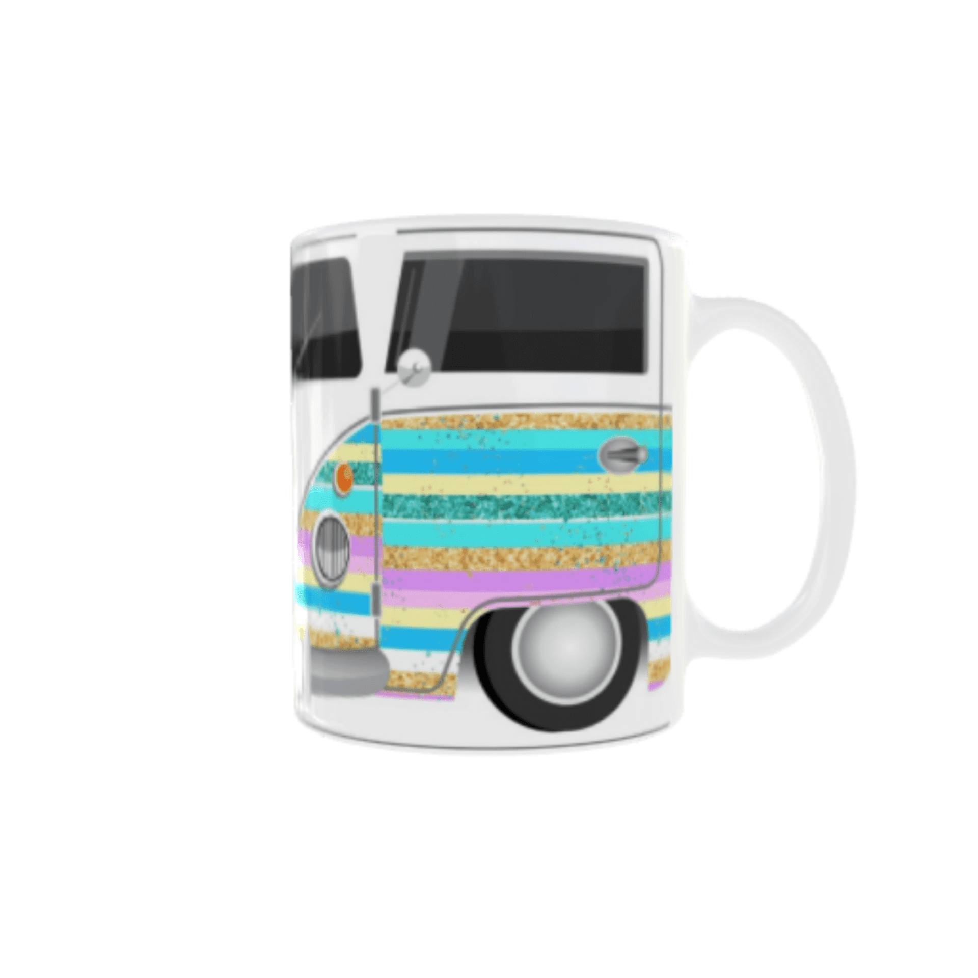 Taza Furgoneta Volkswagen Hippie Multicolor VW - 3