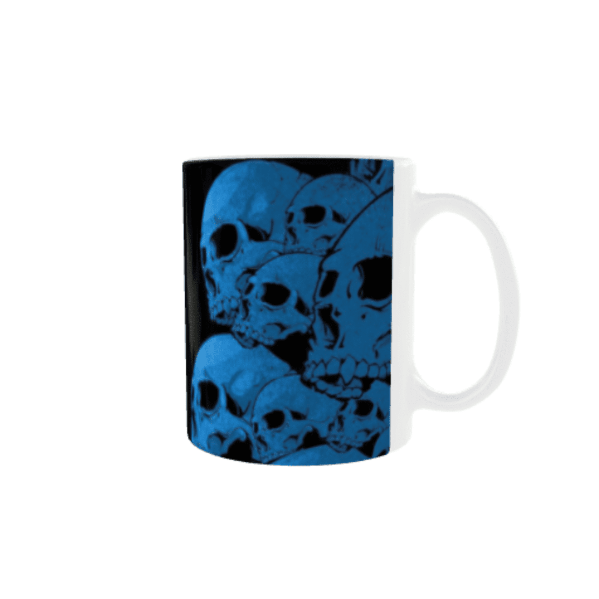 Taza Calaveras Azules y Negras - 2