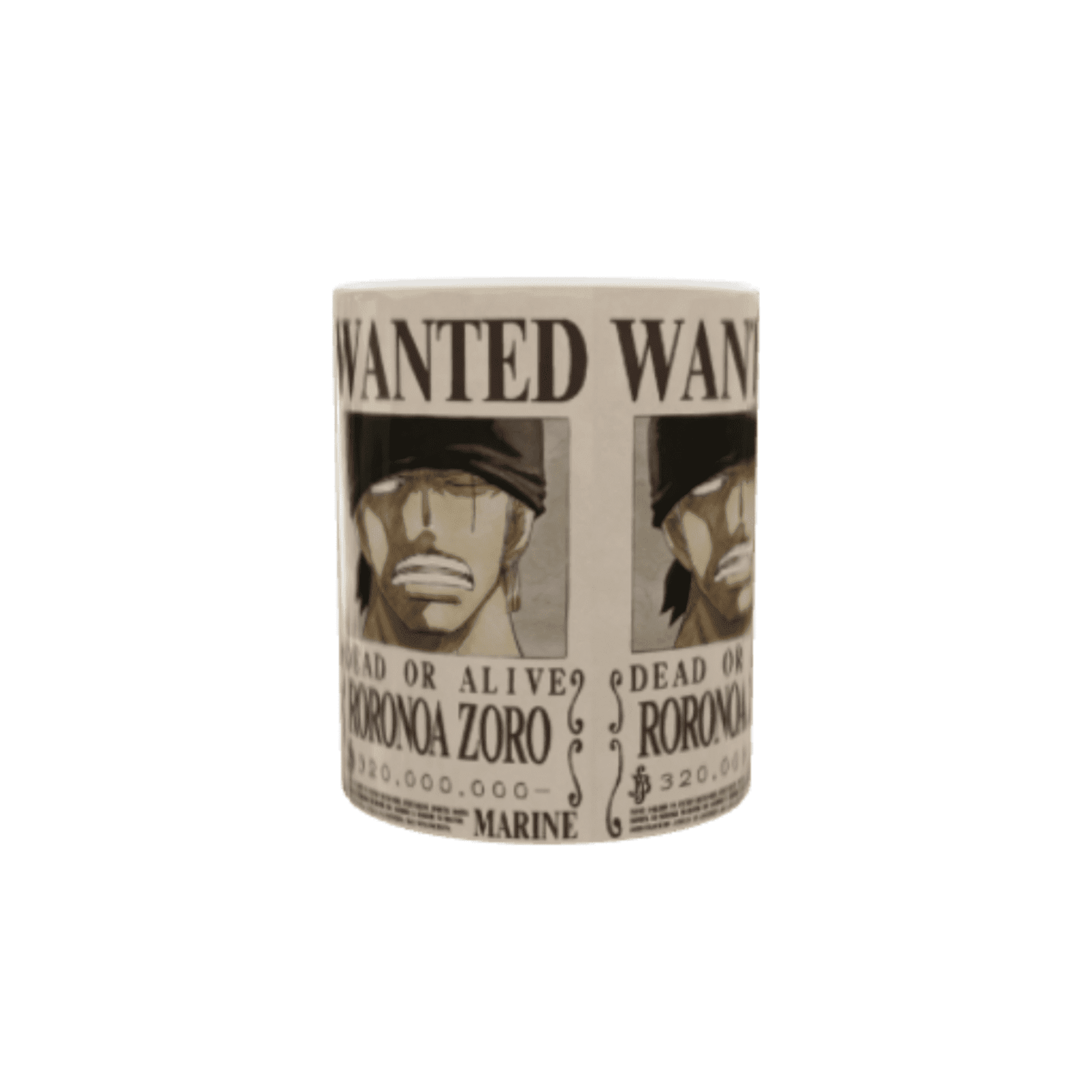 Taza Wanted Roronoa Zoro – Recompensa de 320 millones - 2