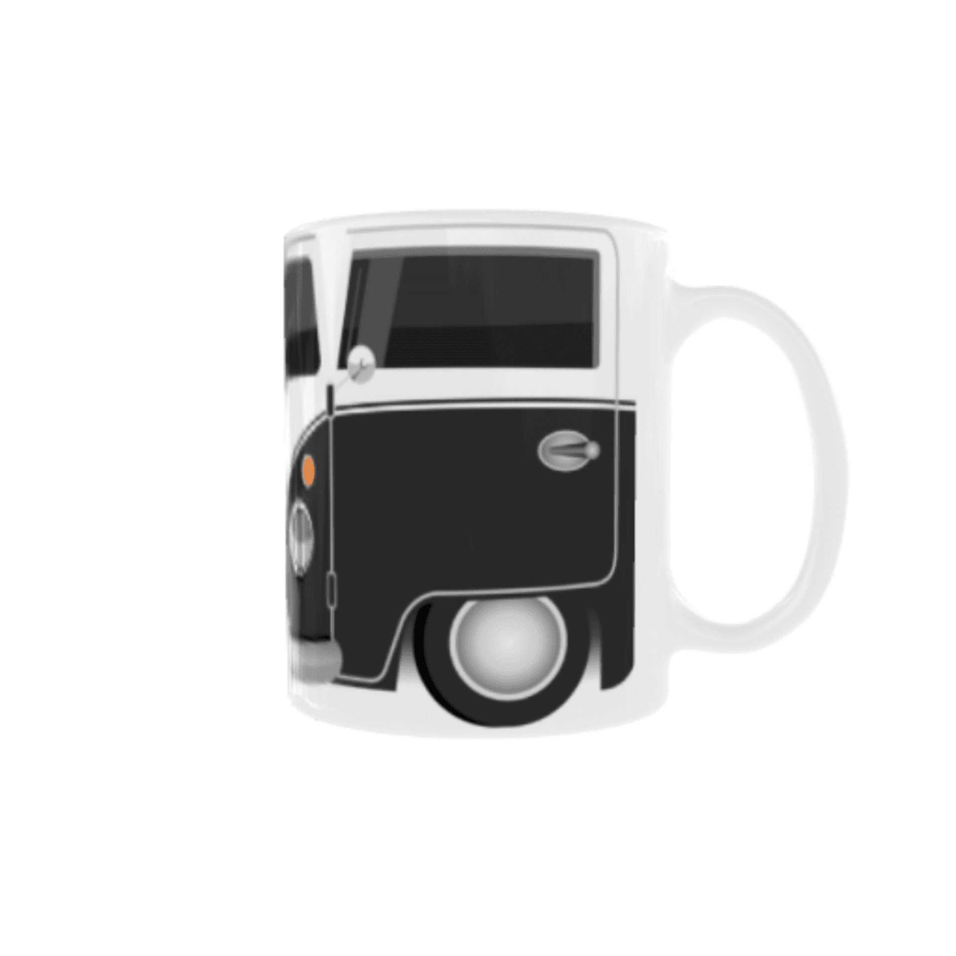Taza Furgoneta Volkswagen Hippie Negra VW - 3