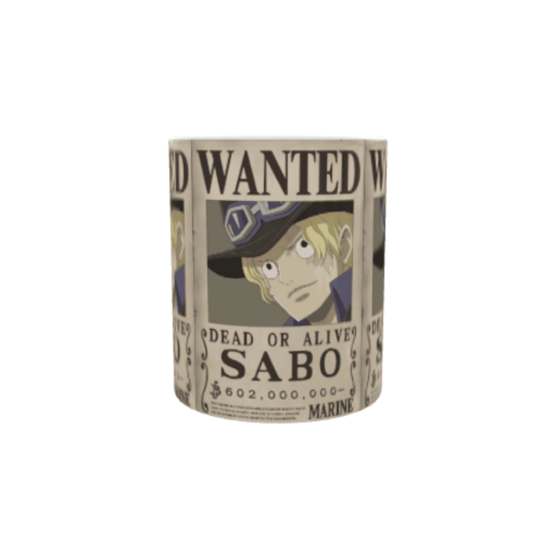 Taza Cartel Wanted Se Busca Sabo – One Piece - 3