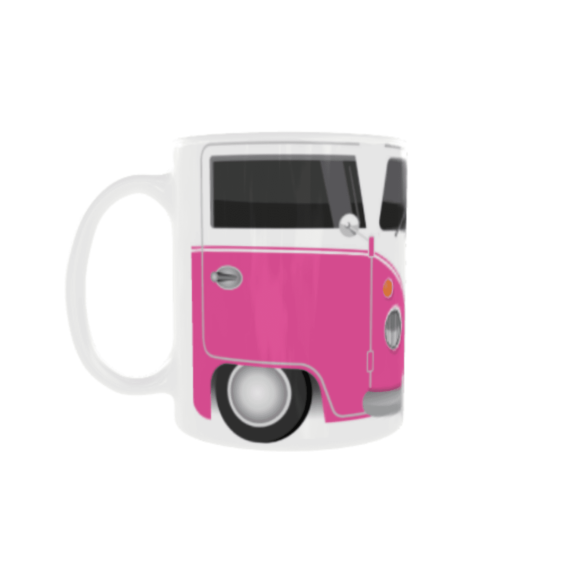 Taza Furgoneta Volkswagen Hippie Rosa VW - 4