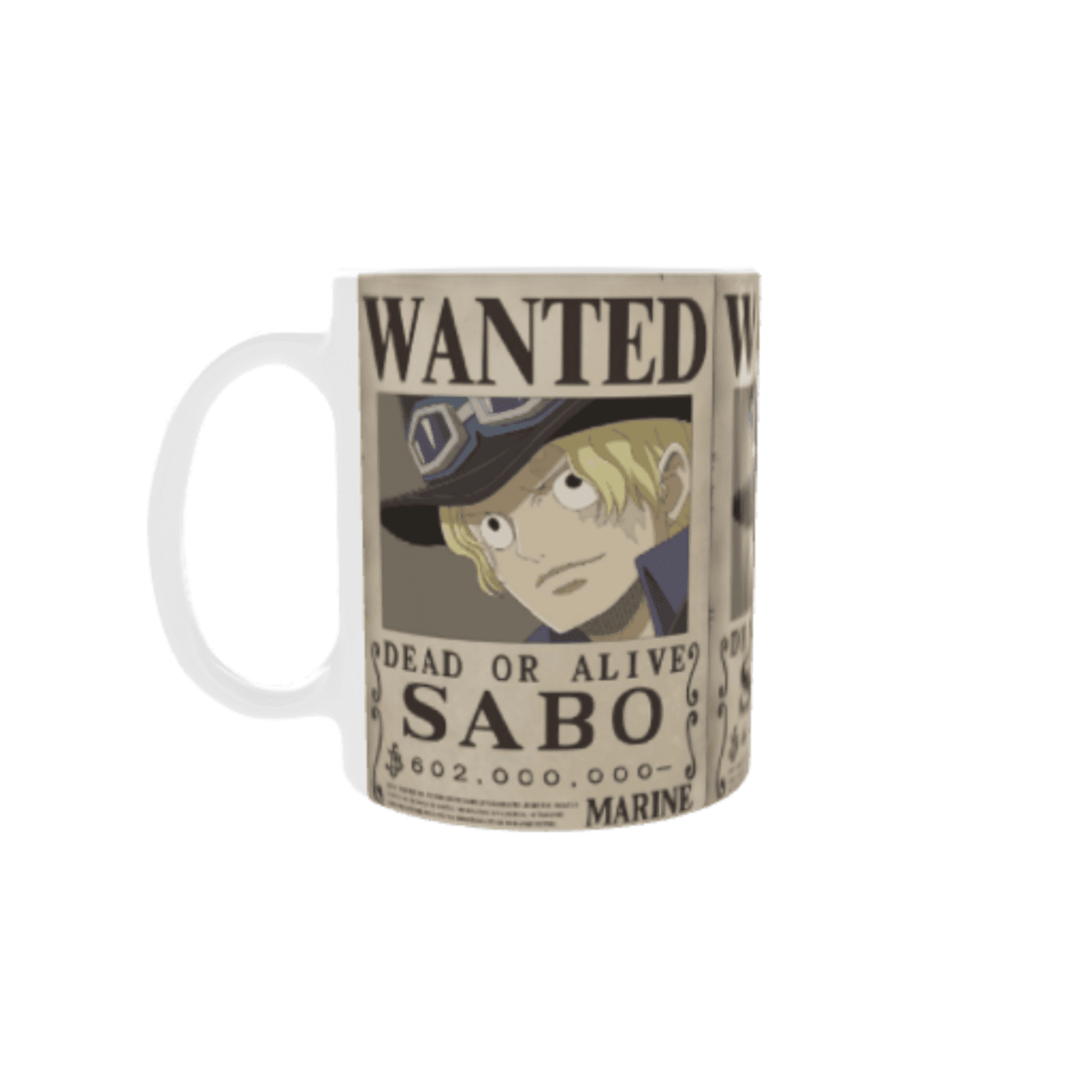 Taza Cartel Wanted Se Busca Sabo – One Piece - 1