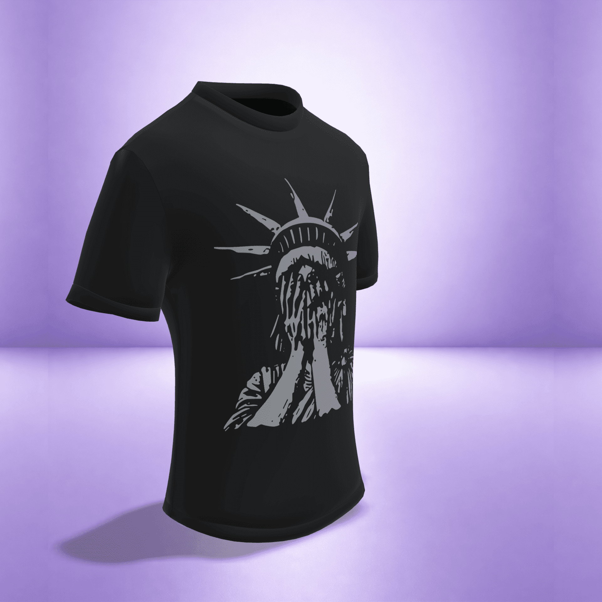 Camiseta Estatua Libertad Streetwear 100% Algodón | Diseño Urbano Minimalista | - 4