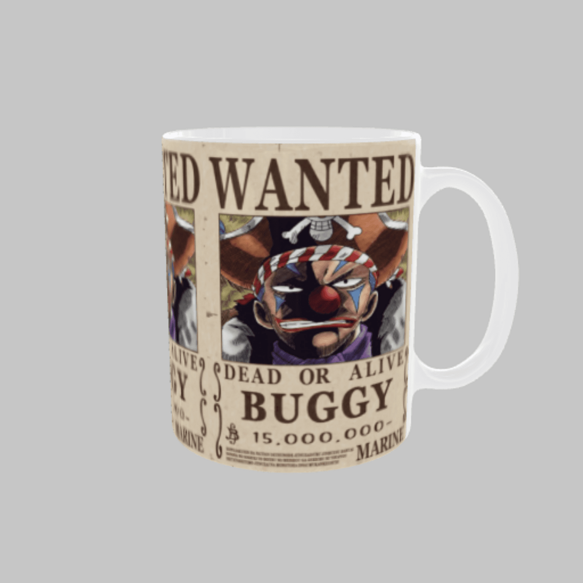Taza “Cartel Wanted – Se Busca Buggy” – One Piece - 3