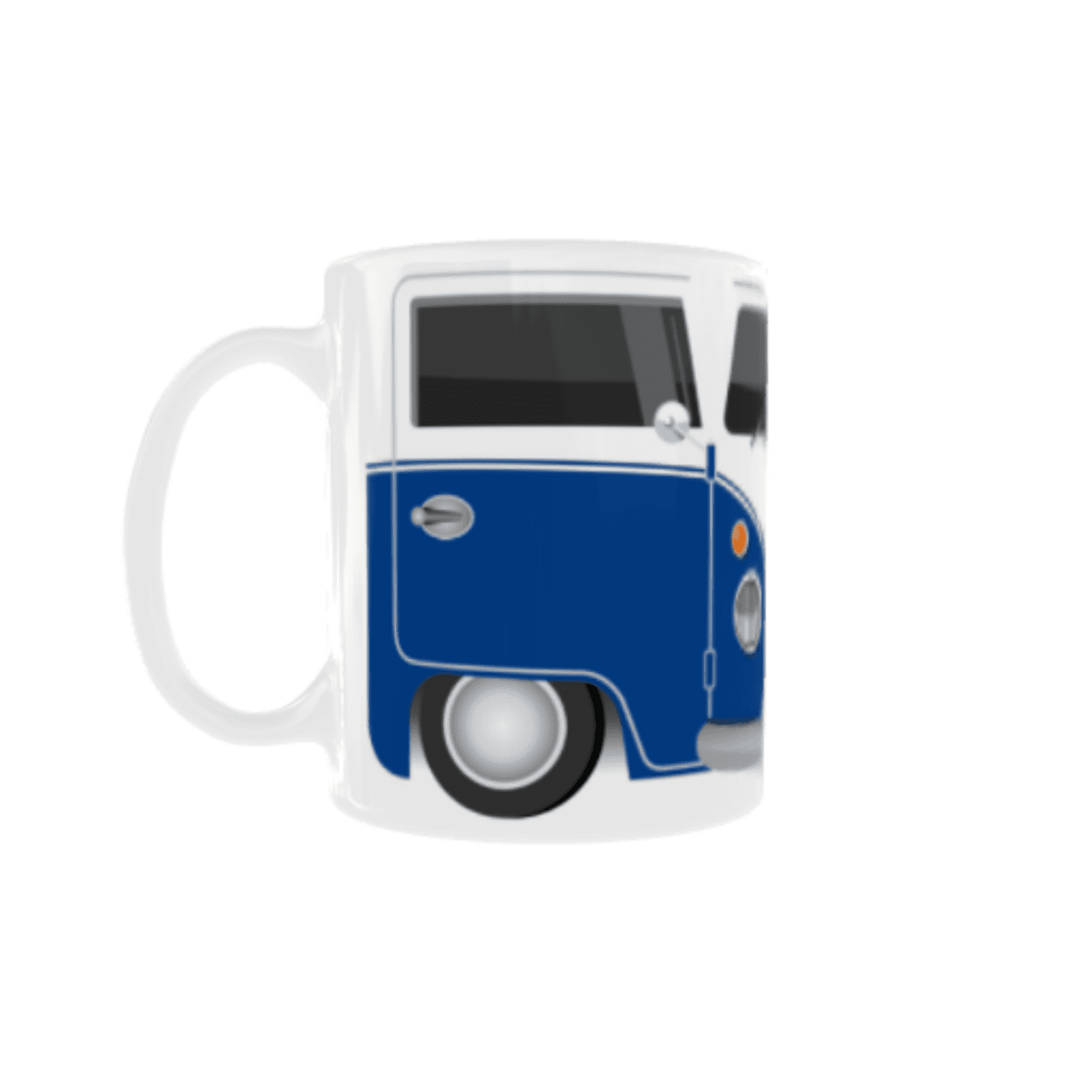 Taza Furgoneta Volkswagen Hippie Azul VW - 4