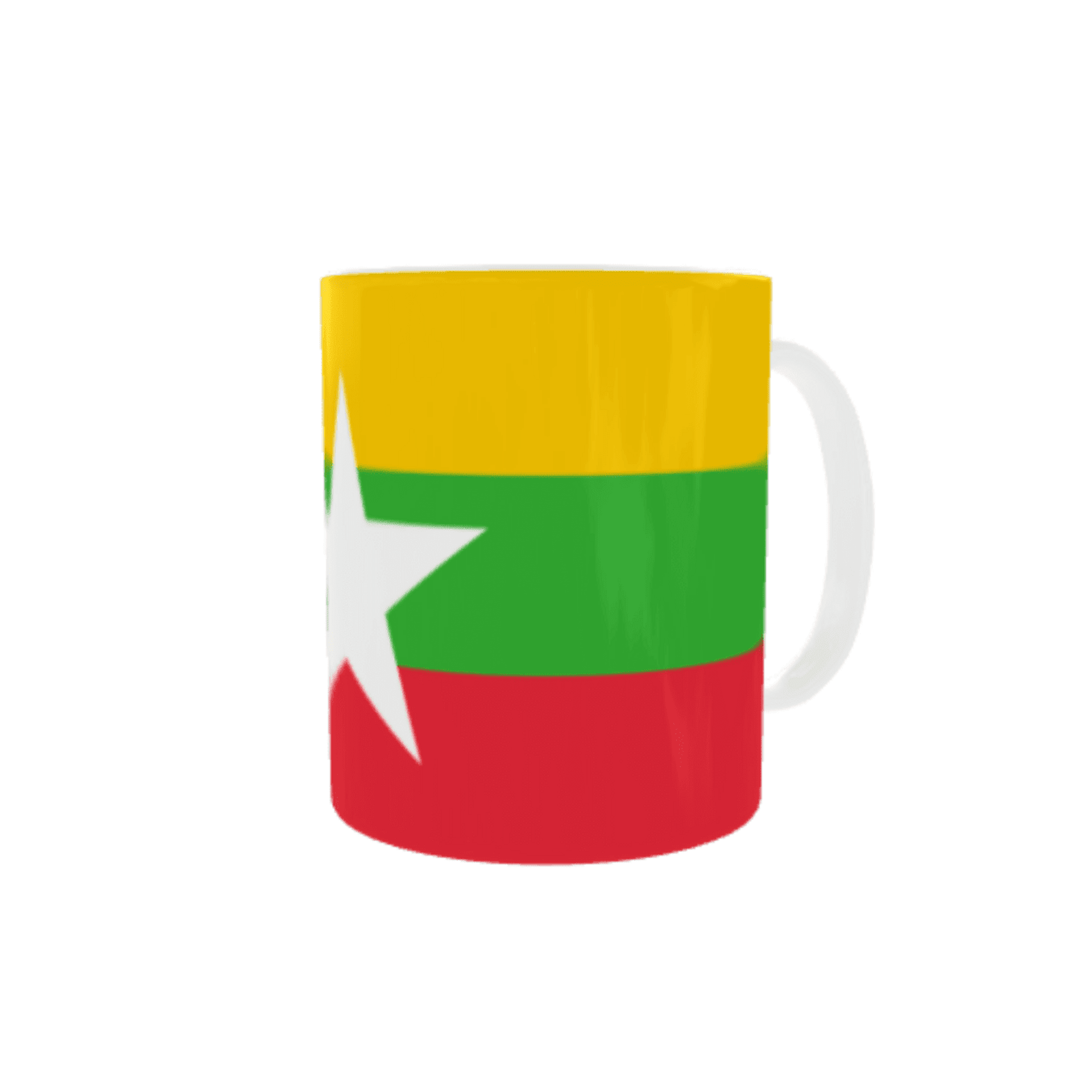 Taza Bandera de Myanmar (Birmania) - 3