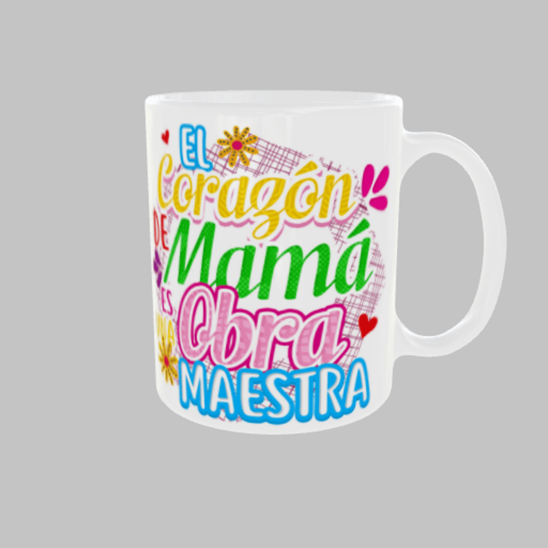 Taza “El corazón de mamá es una obra maestra” - 1