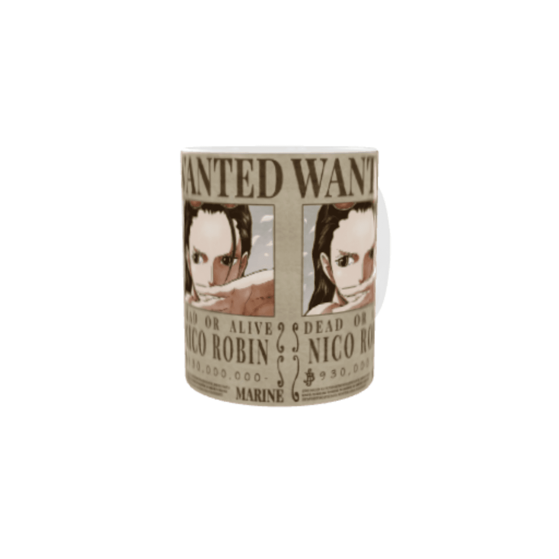 Taza Cartel Wanted Se Busca Nico Robin – One Piece Nueva Recompensa - 4