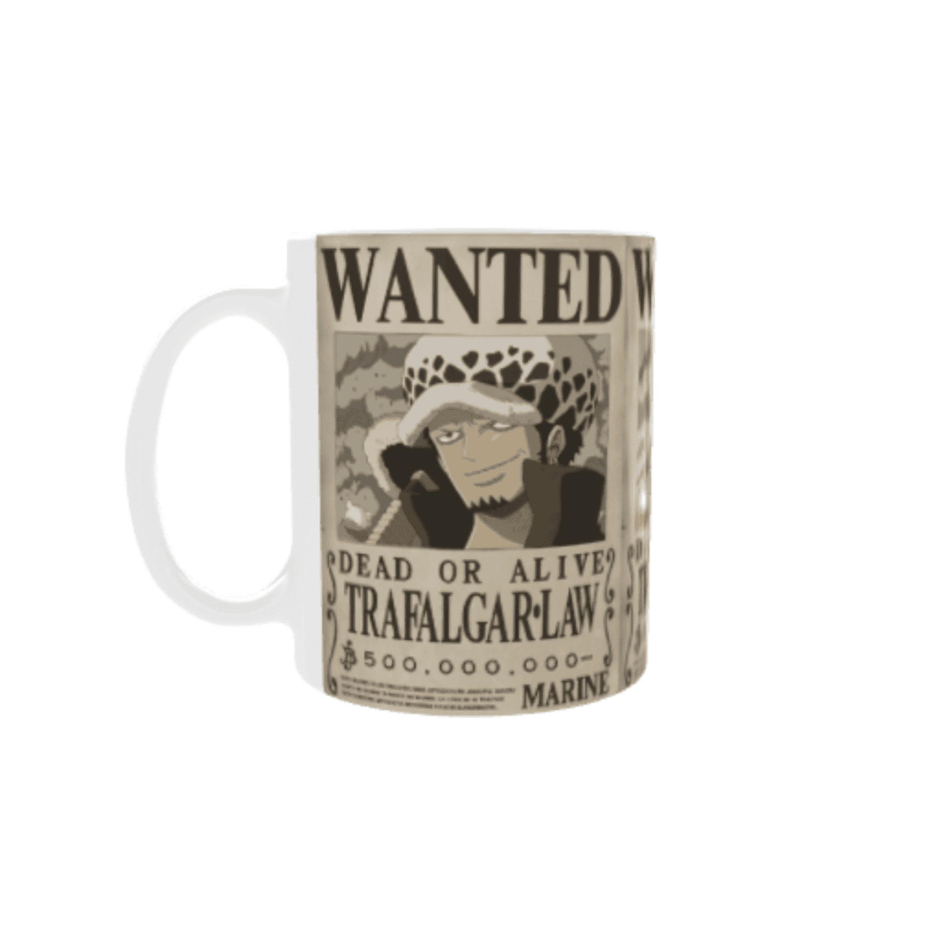Taza "Wanted Se Busca Trafalgar Law" – One Piece - 1