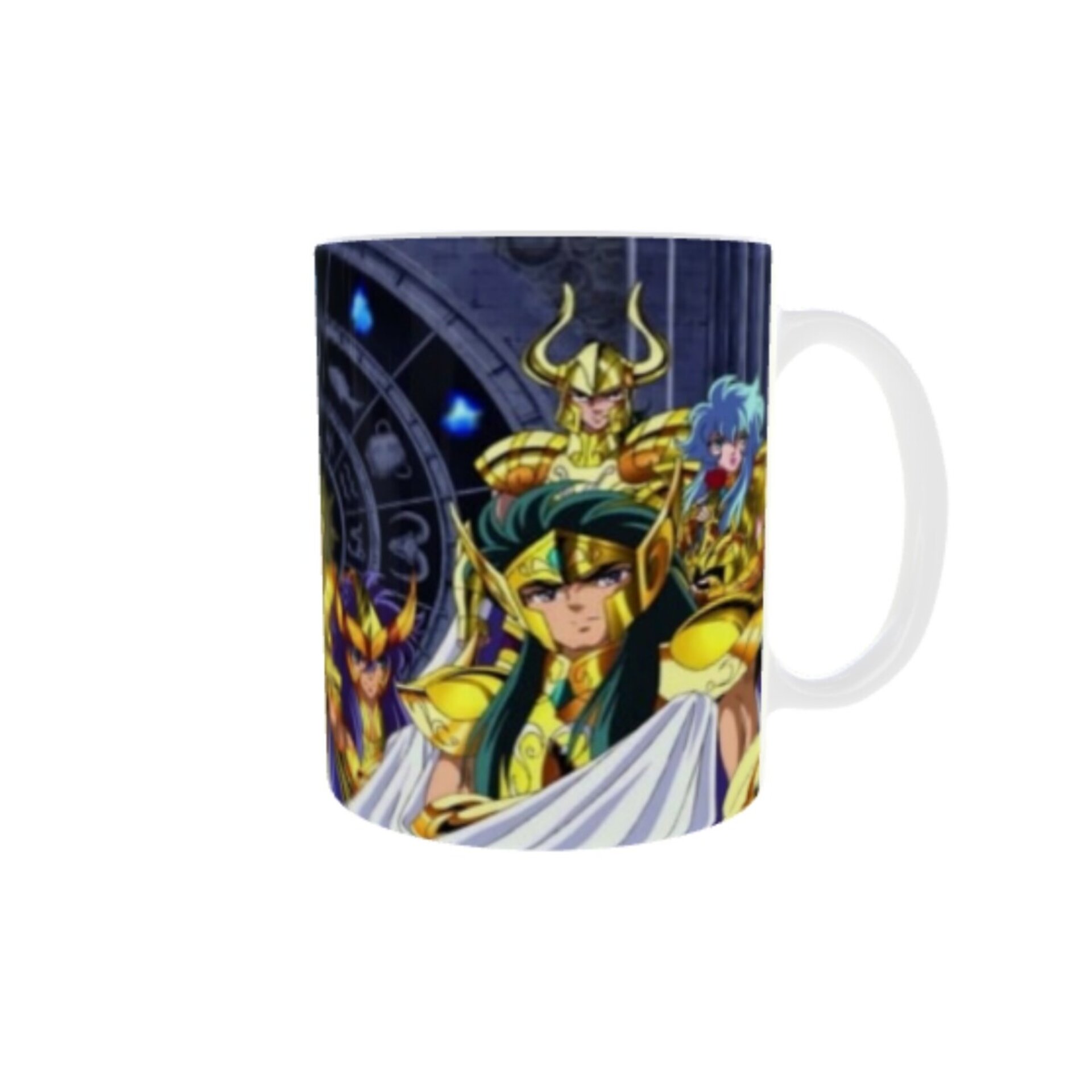 Taza Caballeros del Zodiaco Con Armadura de Oro - 1
