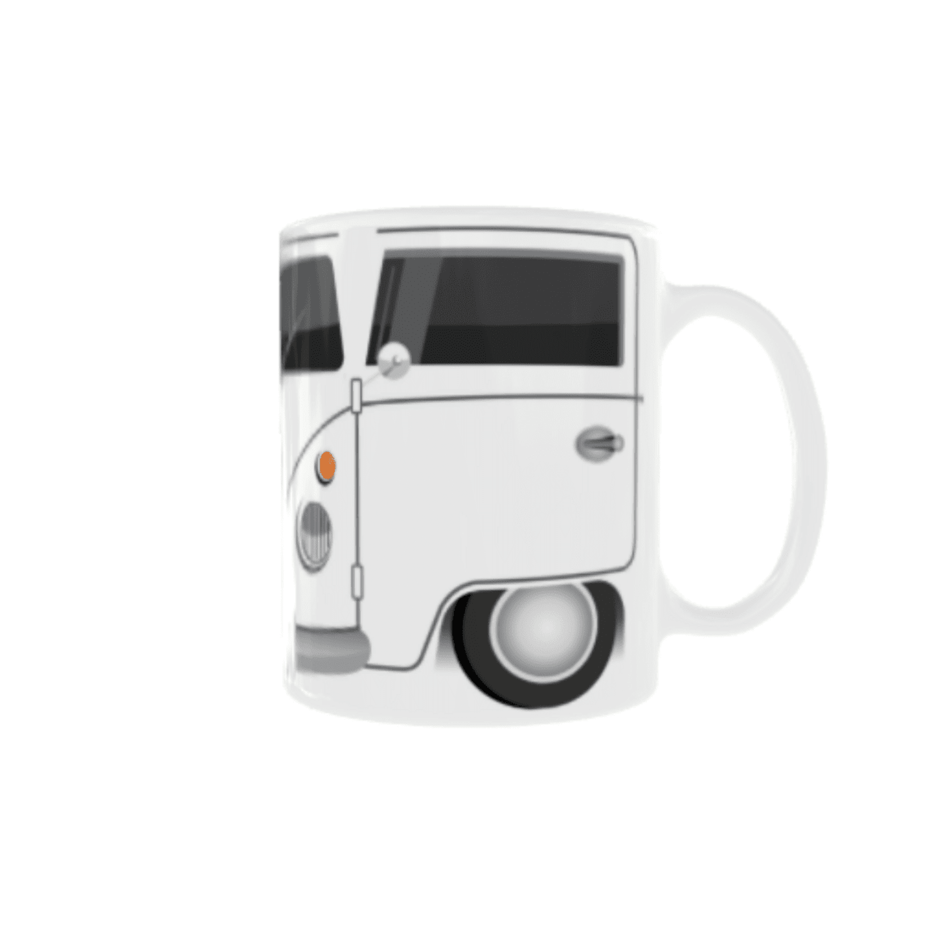 Taza Furgoneta Volkswagen Hippie Blanca VW - 3