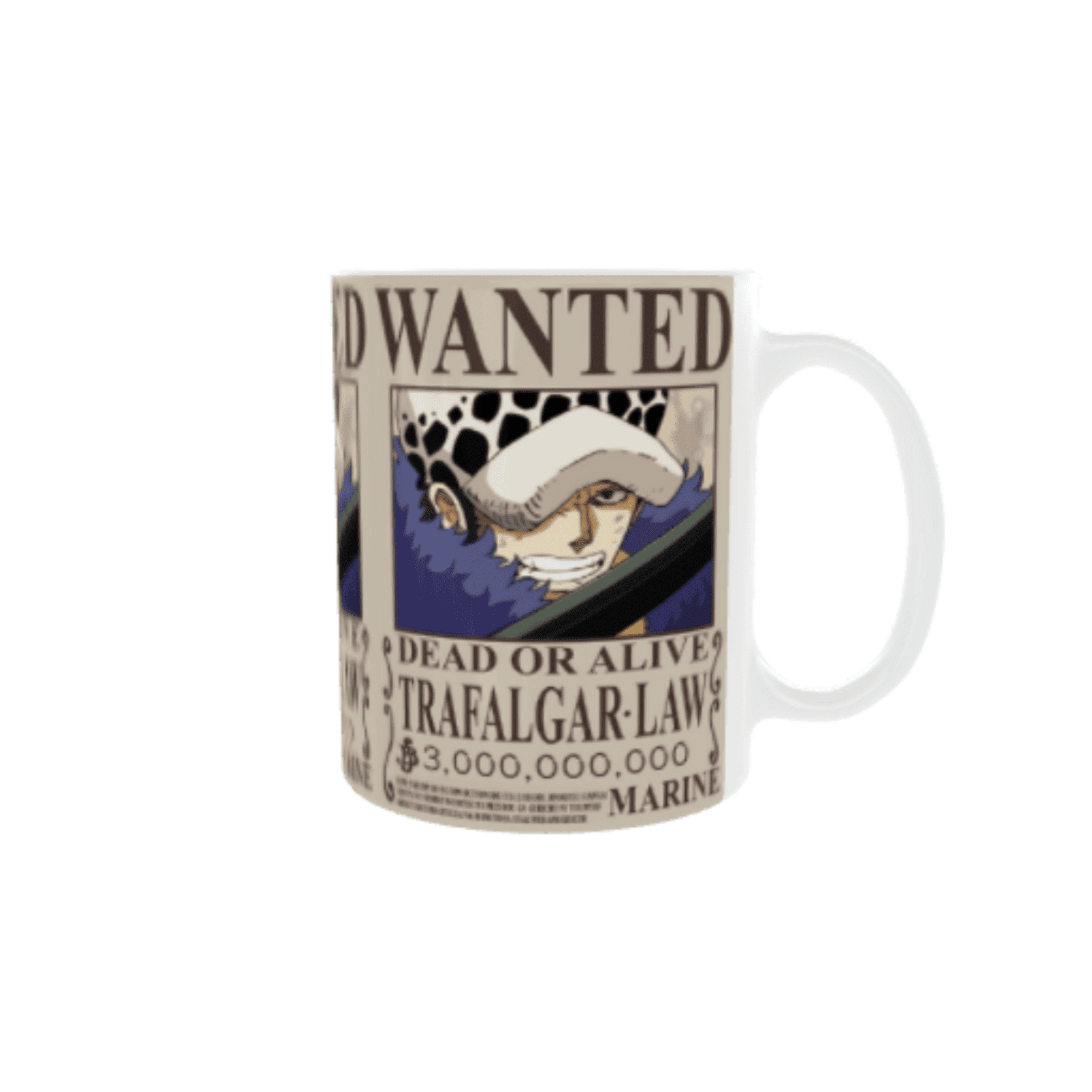 Taza "Wanted Se Busca Trafalgar Law – One Piece – Nueva Recompensa" - 5