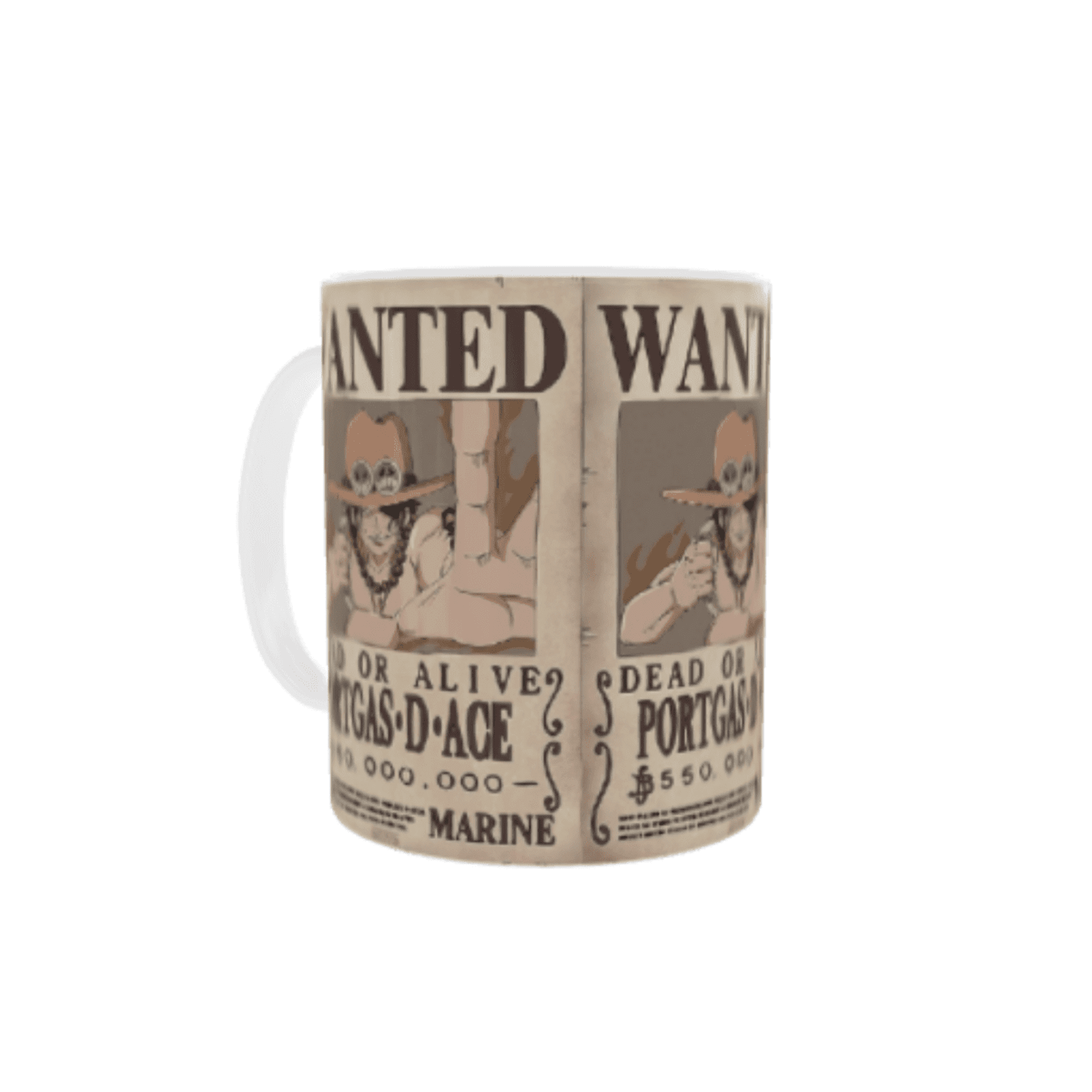 Taza Cartel Wanted – Portgas D. Ace | El Fénix del Fuego - 2