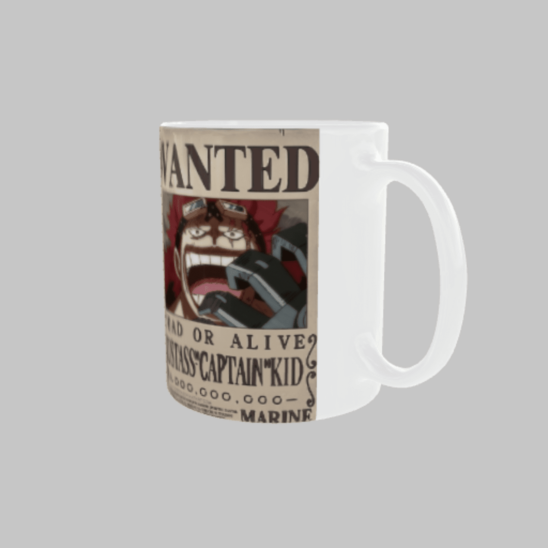 Taza Cartel Wanted Se Busca Eustass Kid – One Piece - 4