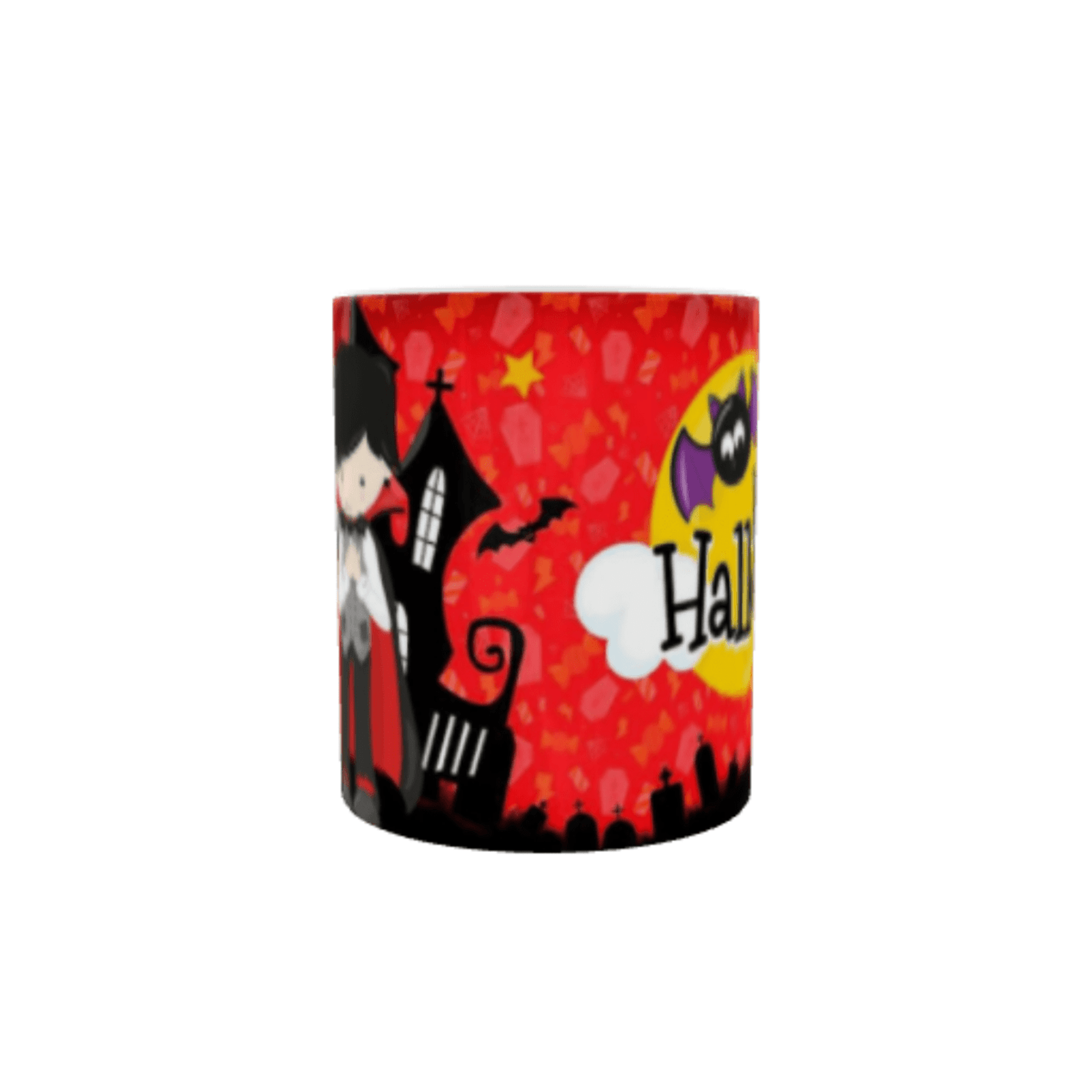 Taza "Feliz Halloween con Sabor a Café de Vampiro" – Terroríficamente Deliciosa - 3