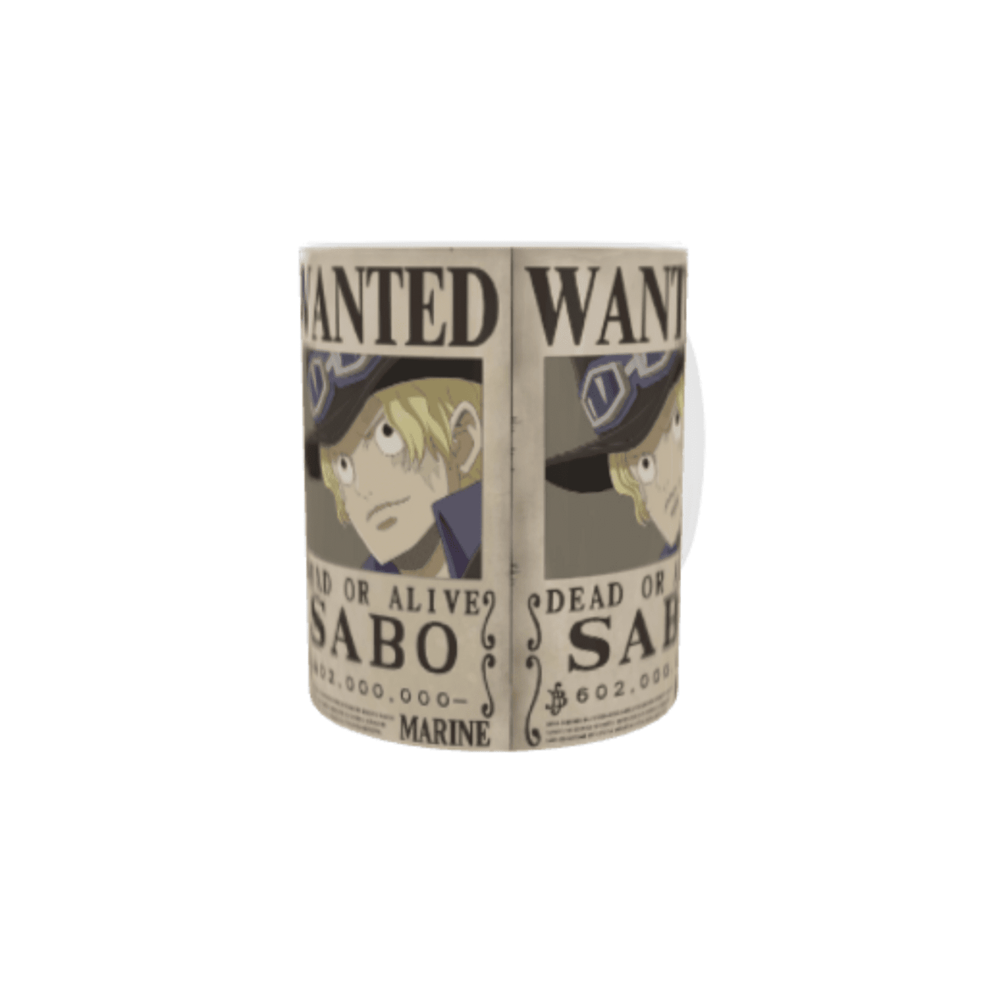Taza Cartel Wanted Se Busca Sabo – One Piece - 4